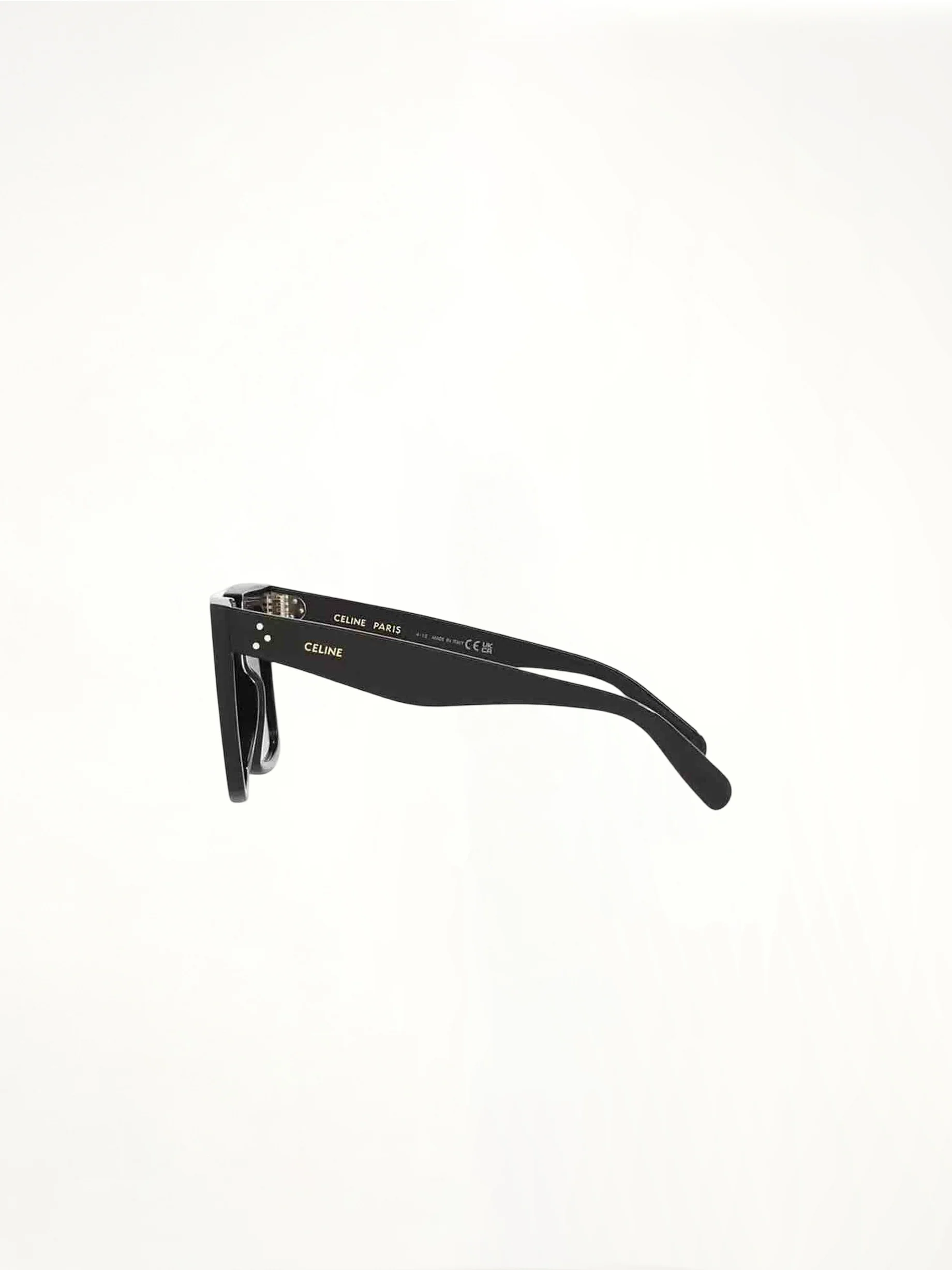 CL4055IN Square Sunglasses with Gradient Smoke Lens in Black - Image 3