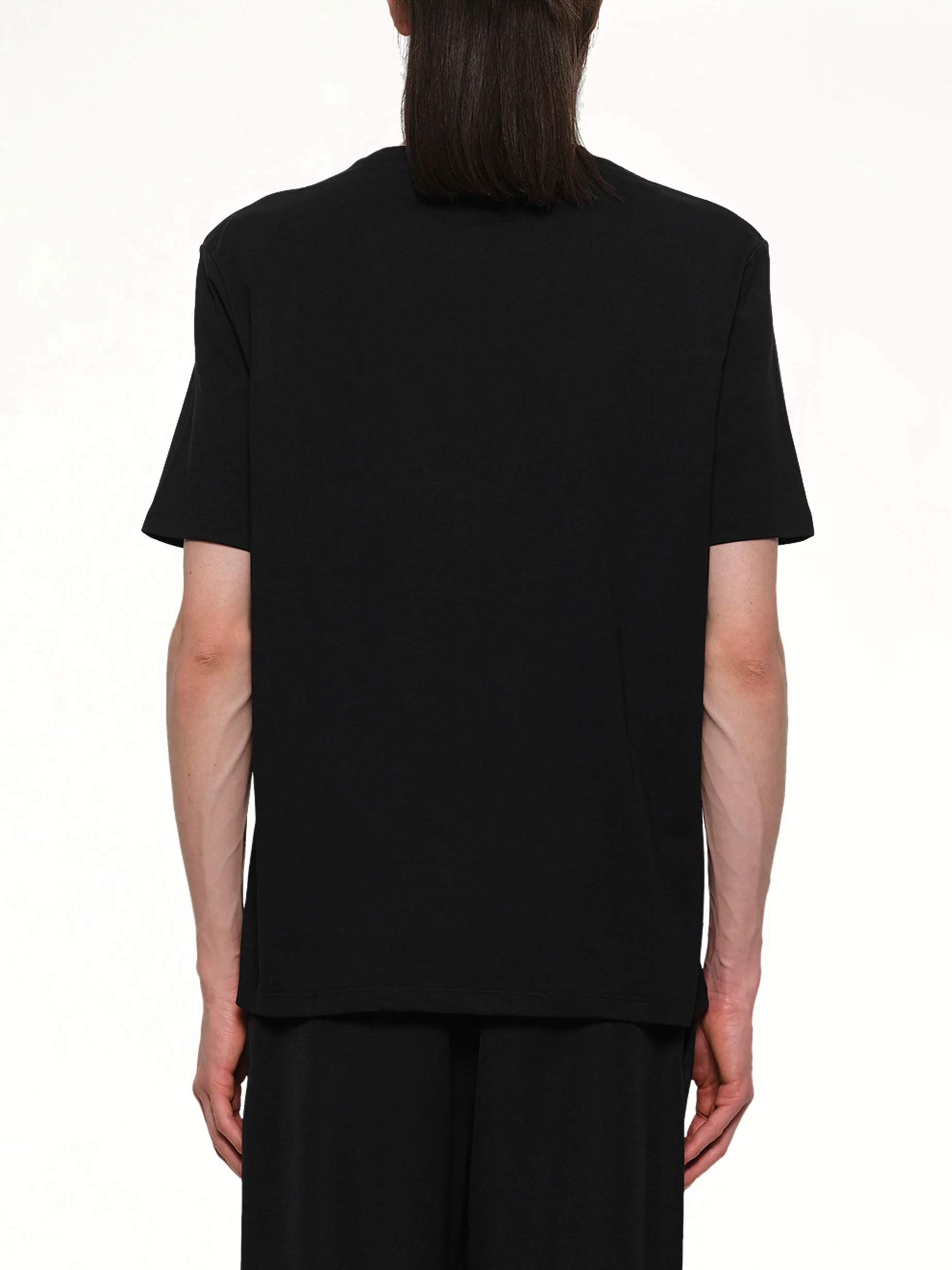 Chain Trompe L'Oeil T-Shirt in Black/White - Image 5