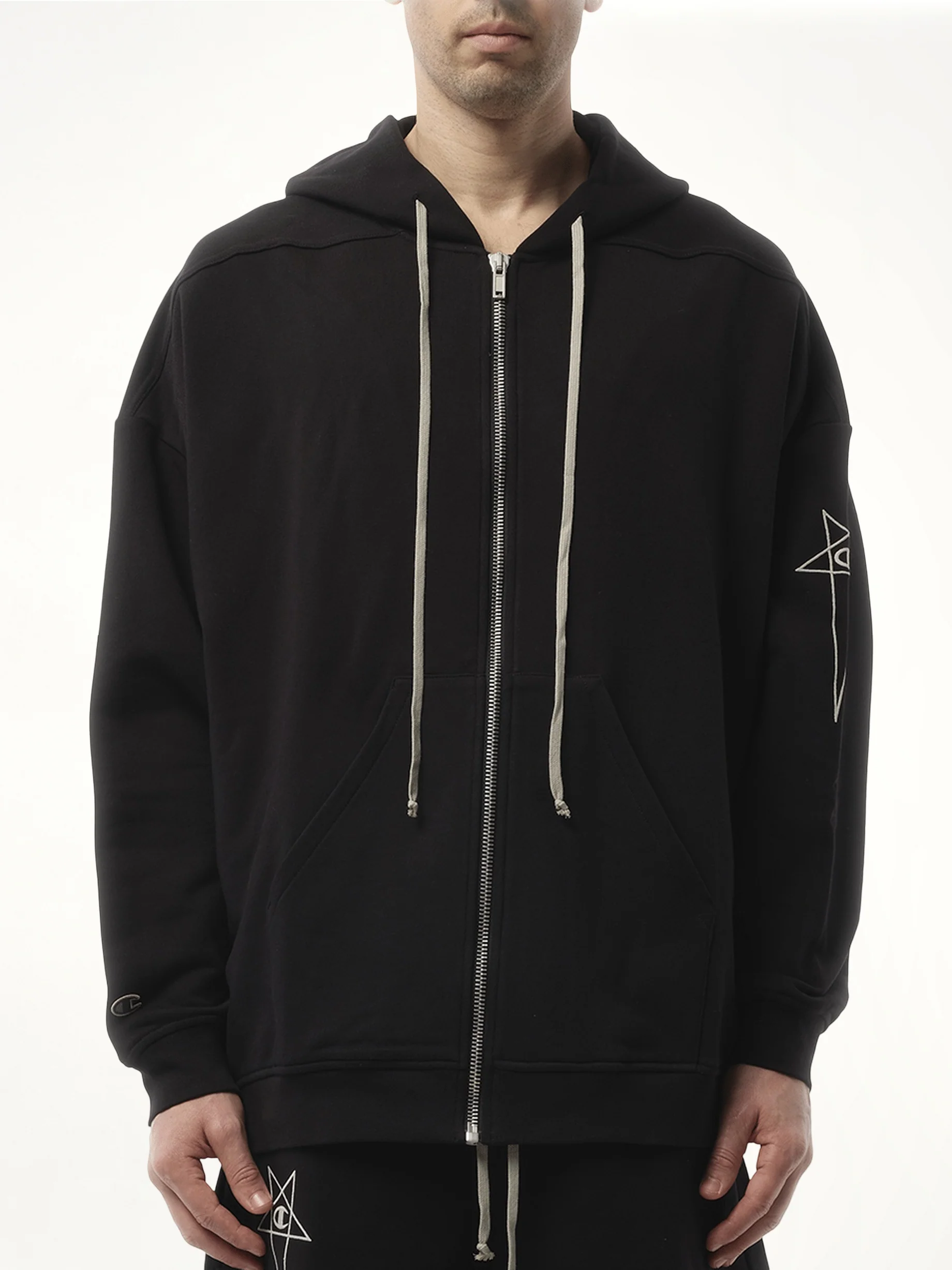 Champion x DRKSHDW Jumbo Jason Hoodie in Black