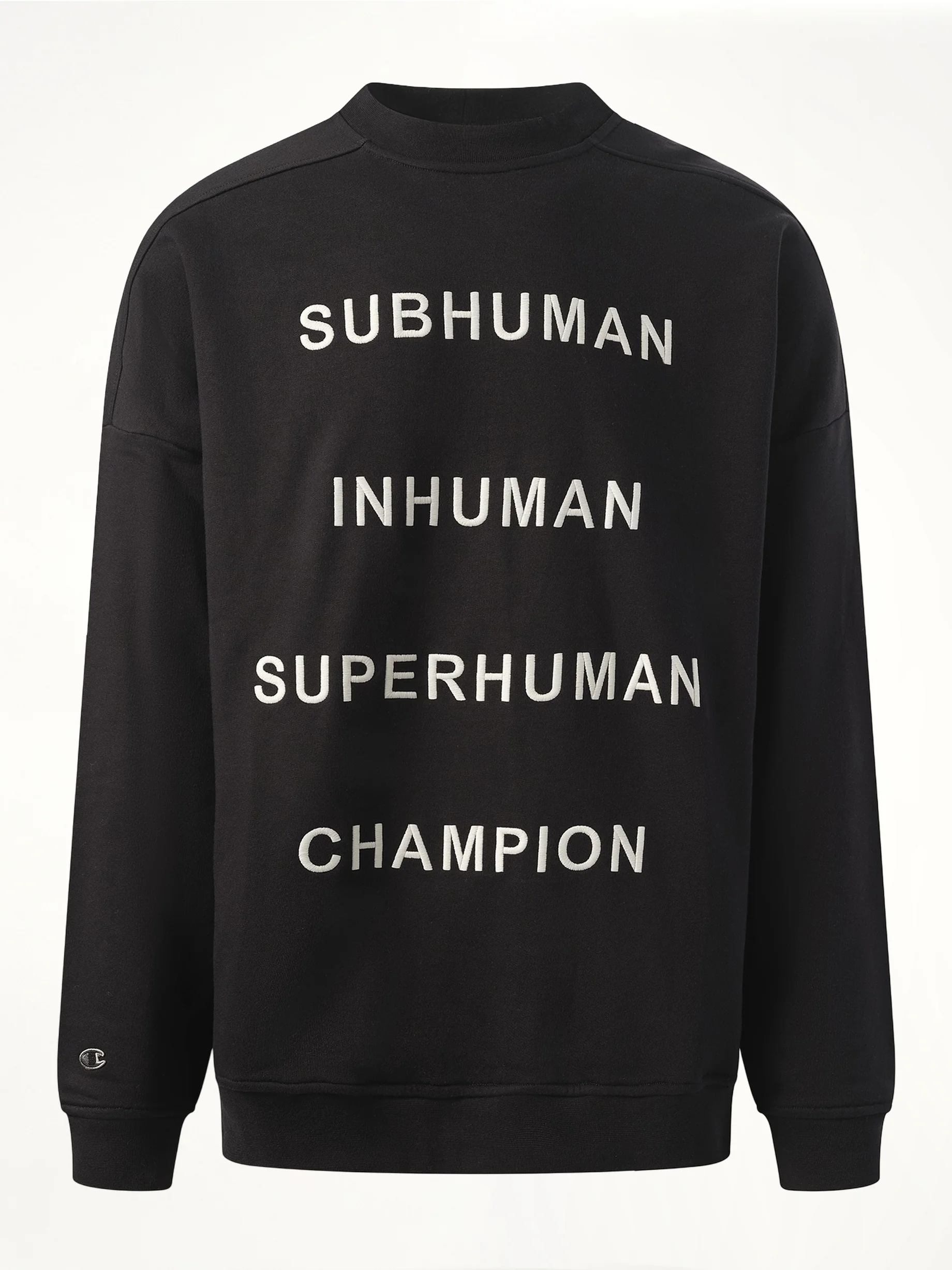 Champion x DRKSHDW Jumbo Sweatshirt in Black - Image 2