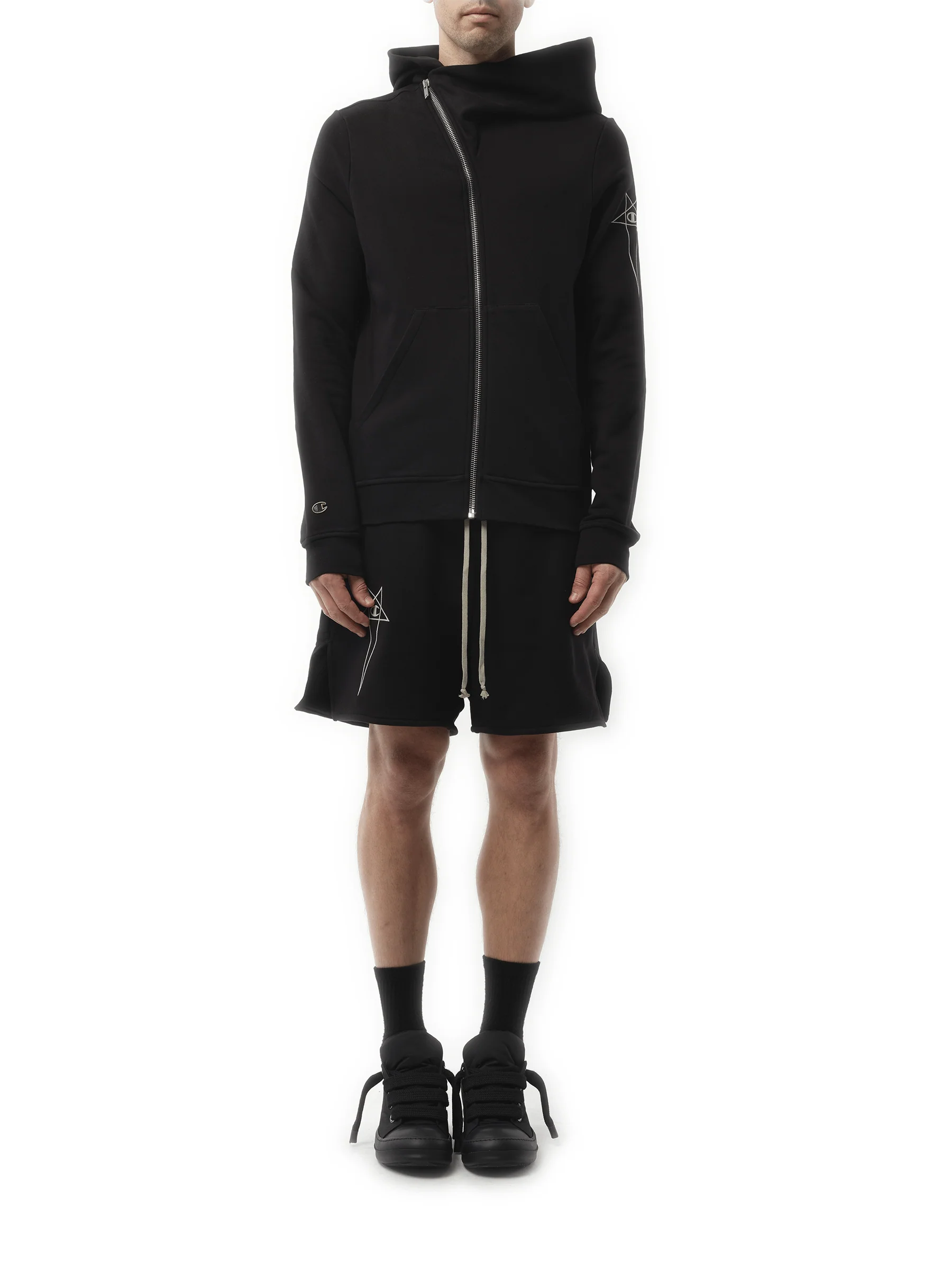 Champion x DRKSHDW Mountain Hoodie in Black - Image 4