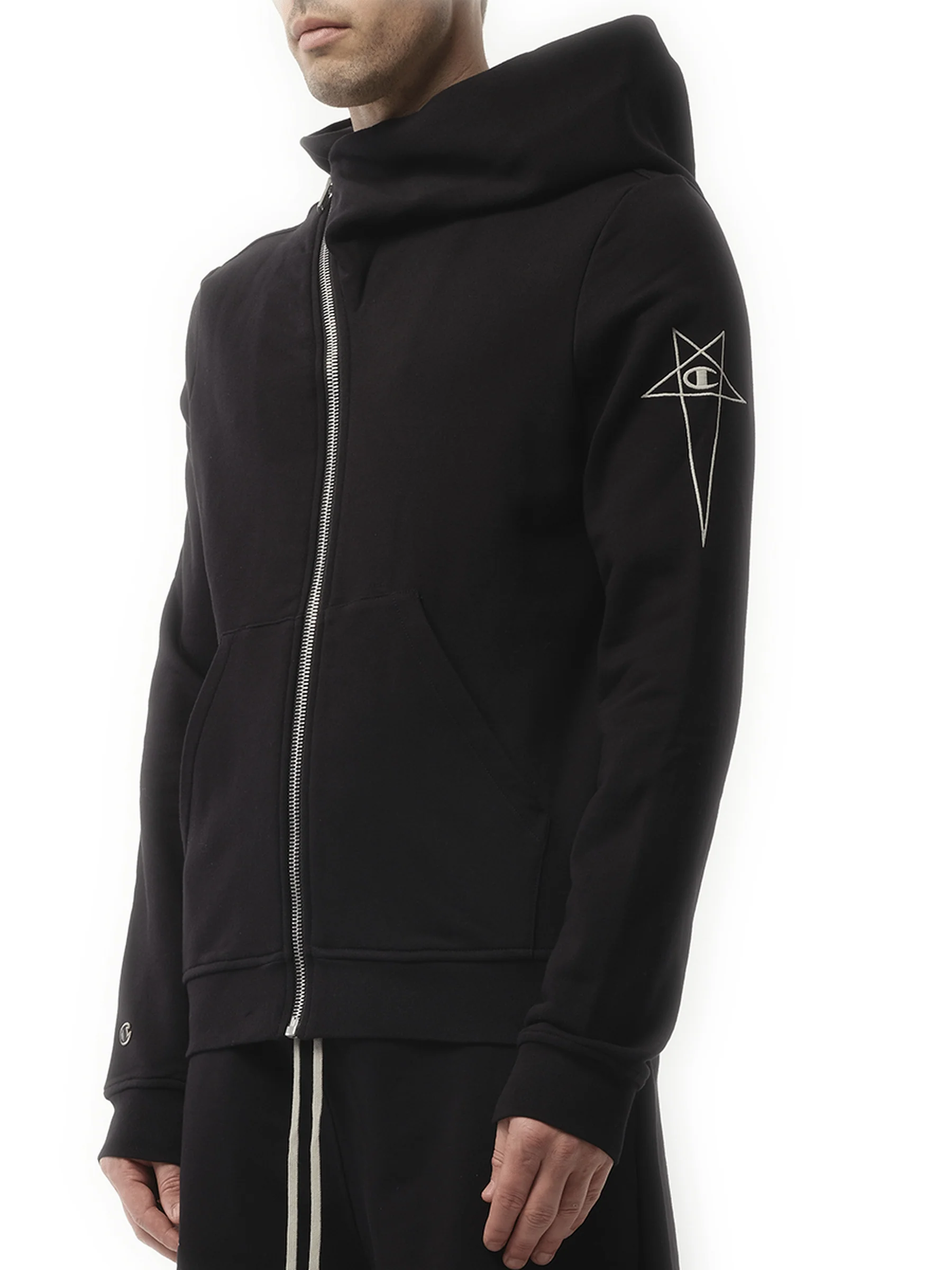 Champion x DRKSHDW Mountain Hoodie in Black - Image 5