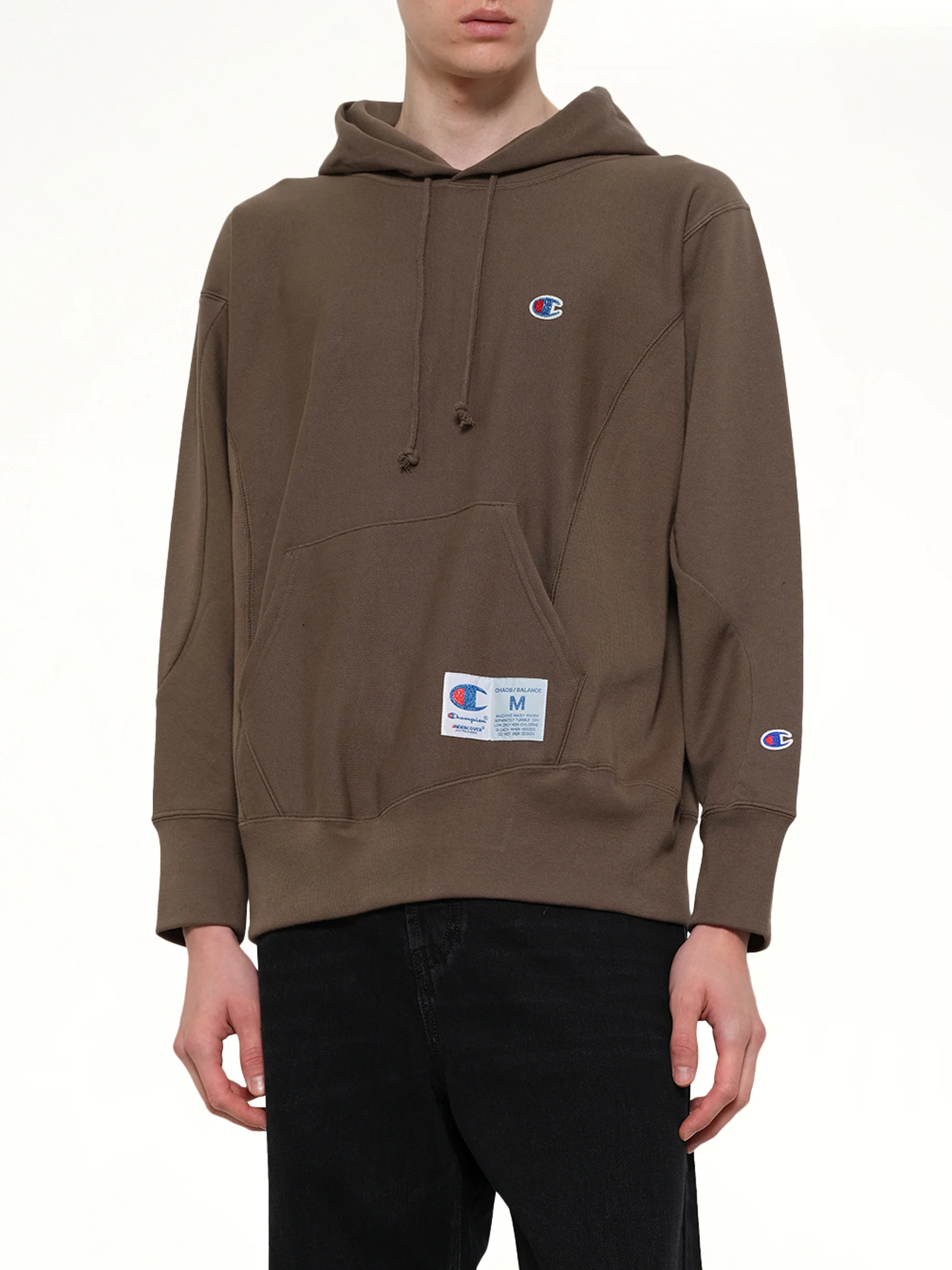 Champion x UC Hoodie in Khaki Gray - Image 6