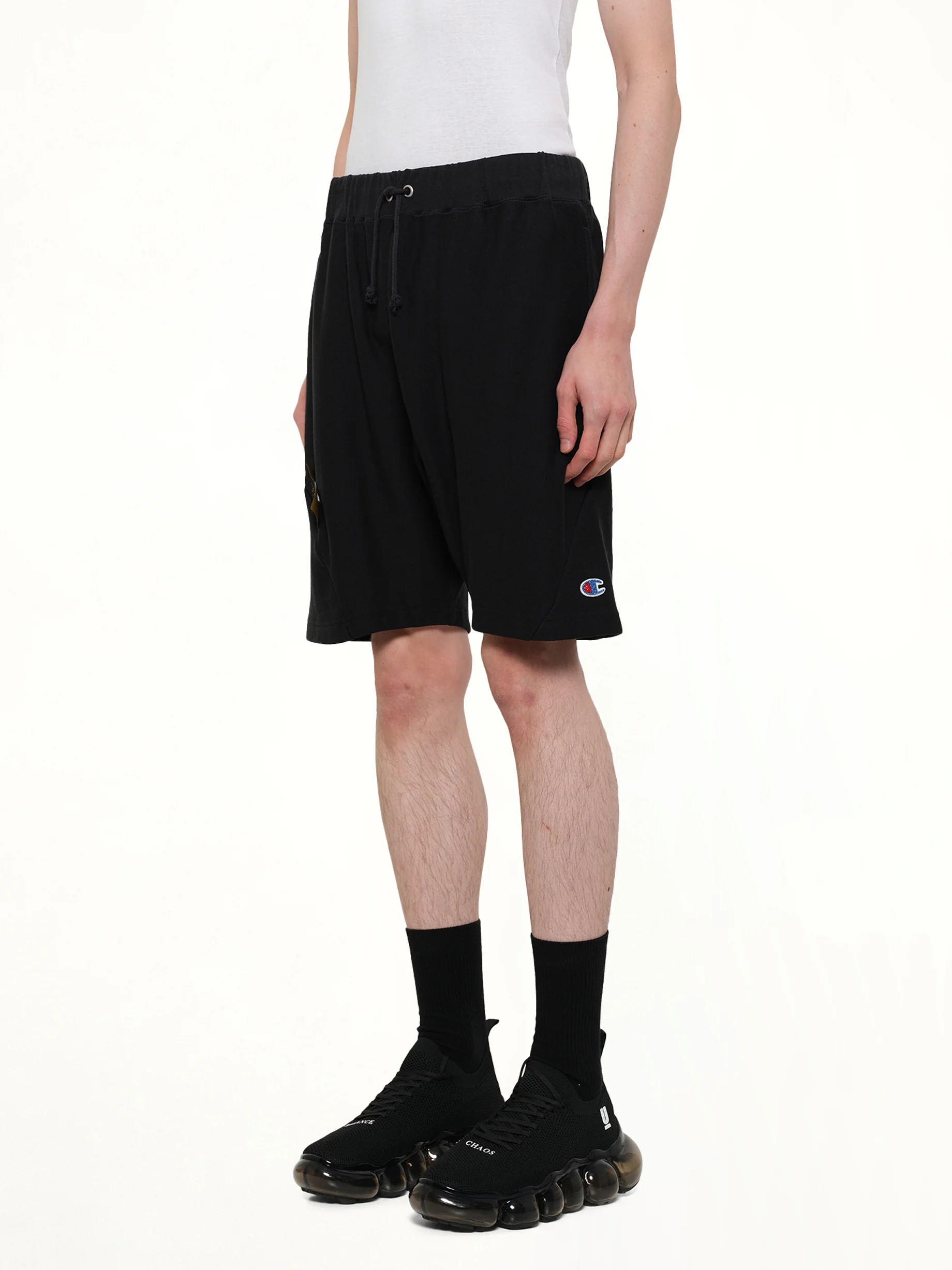 Champion x UC Sweatshorts in Black - Image 3