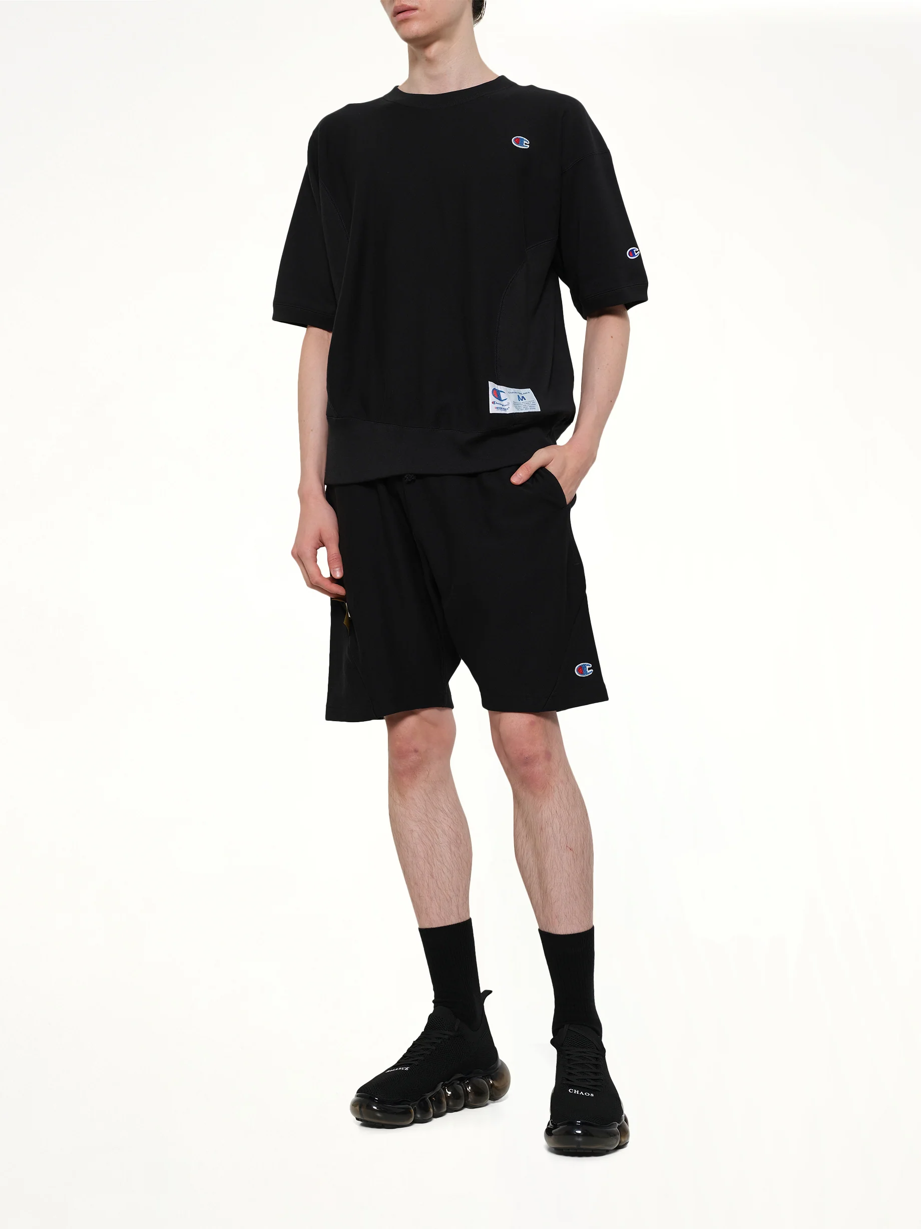 Champion x UC Sweatshorts in Black - Image 4