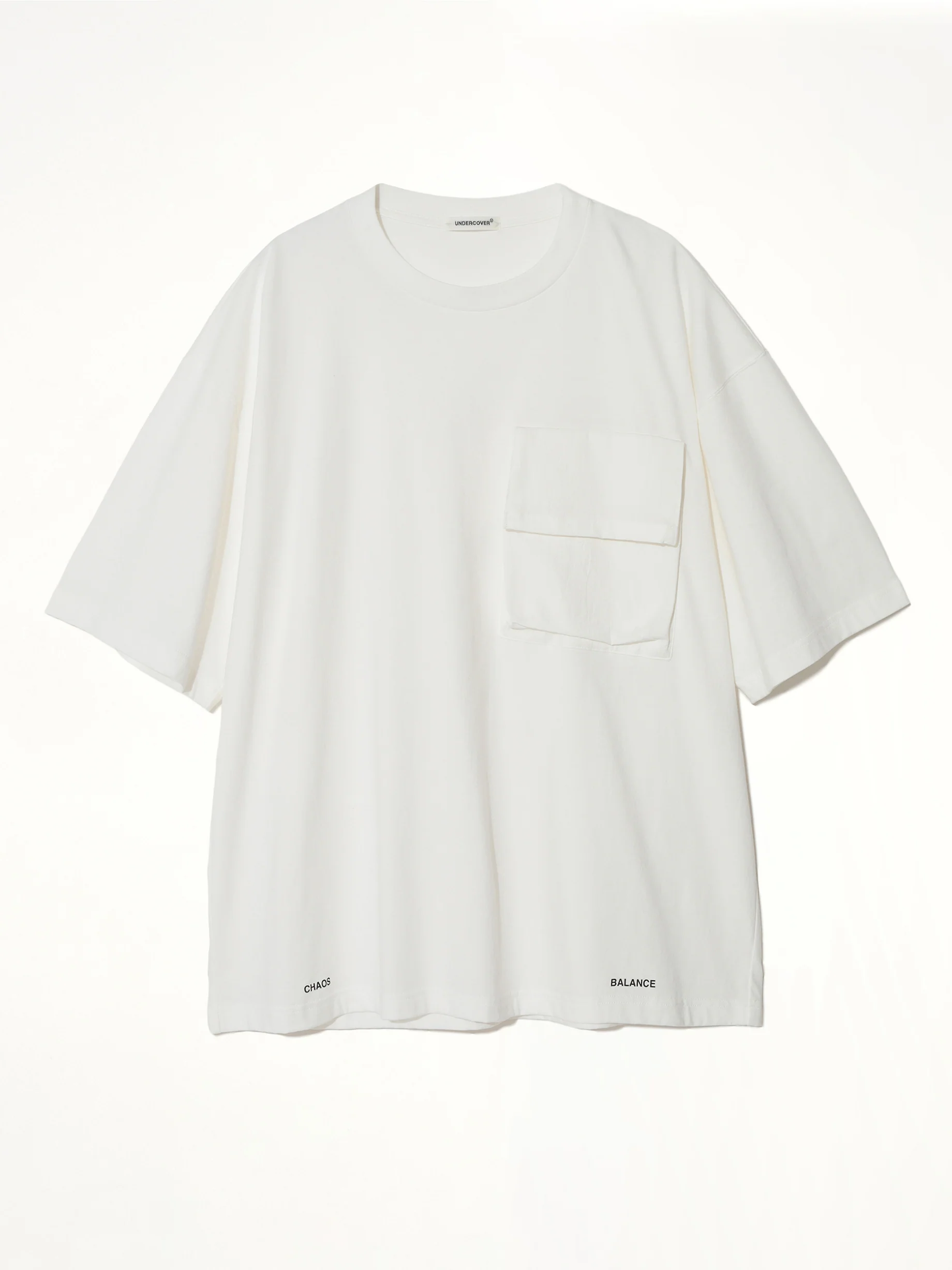 Chaos Balance Pocket T-Shirt in White - Image 2