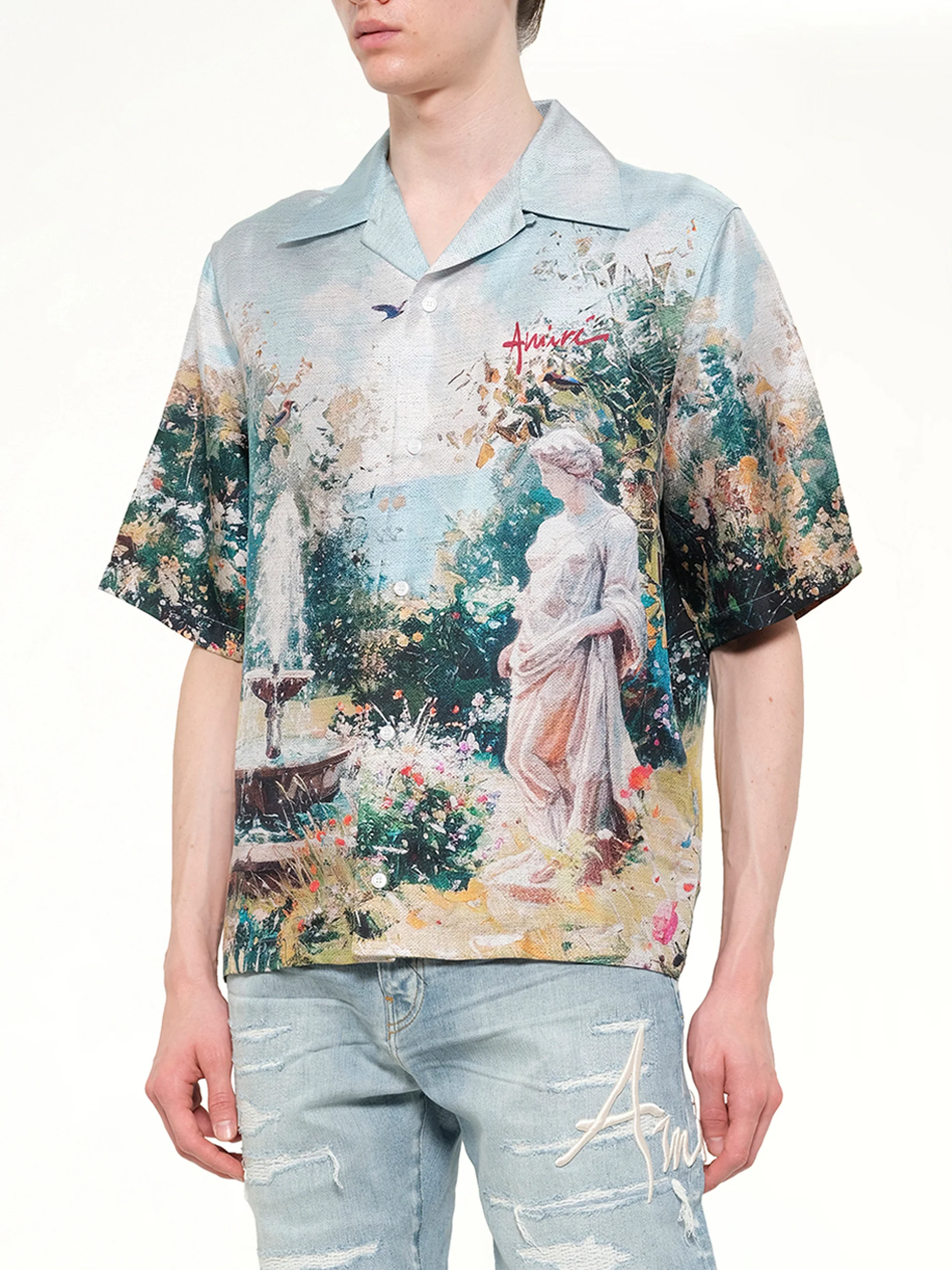 Chateau Fountain Camp Shirt in Multicolour - Image 6