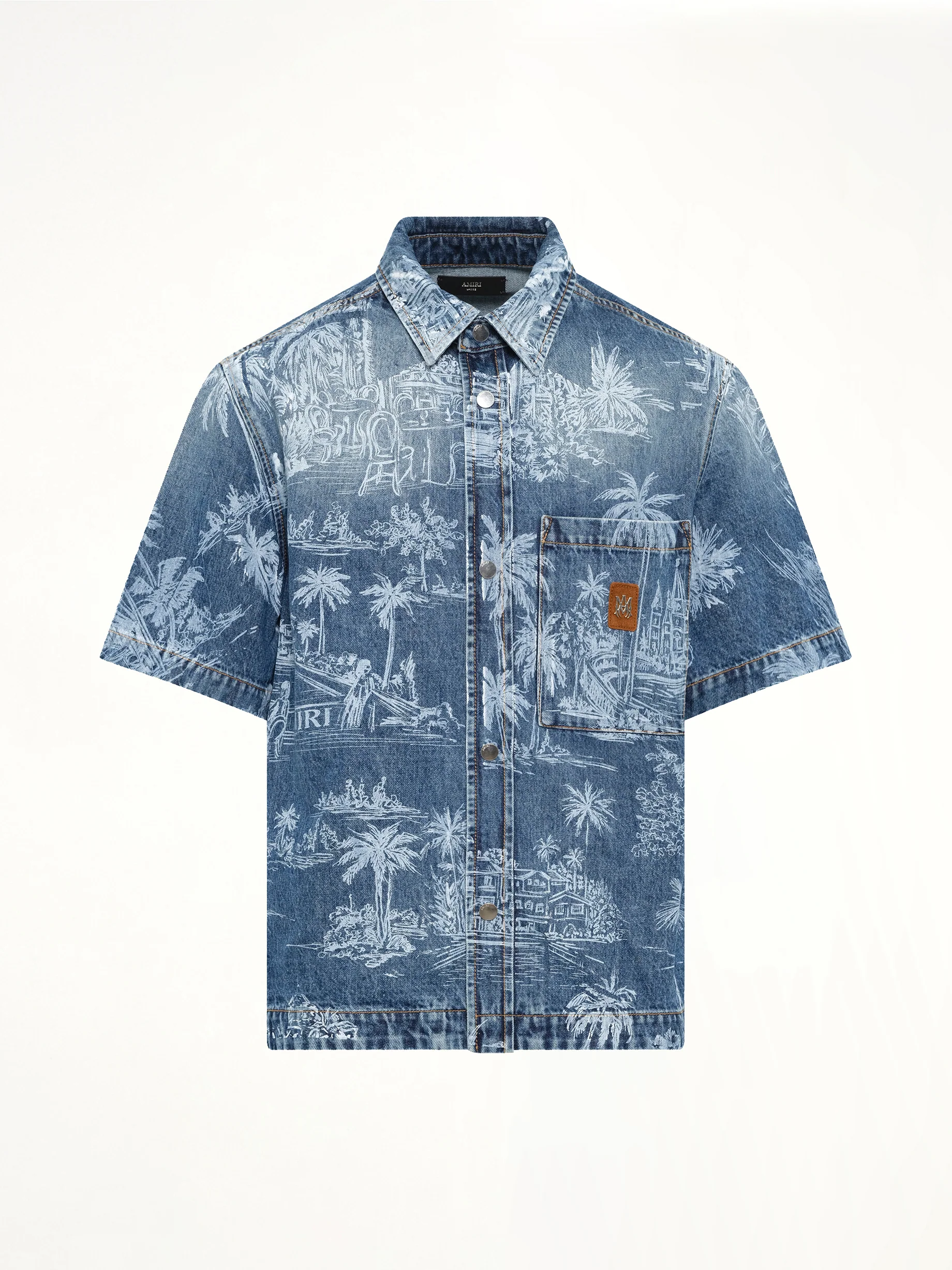 Chateau Palms Denim Shirt in Harbor Indigo - Image 2