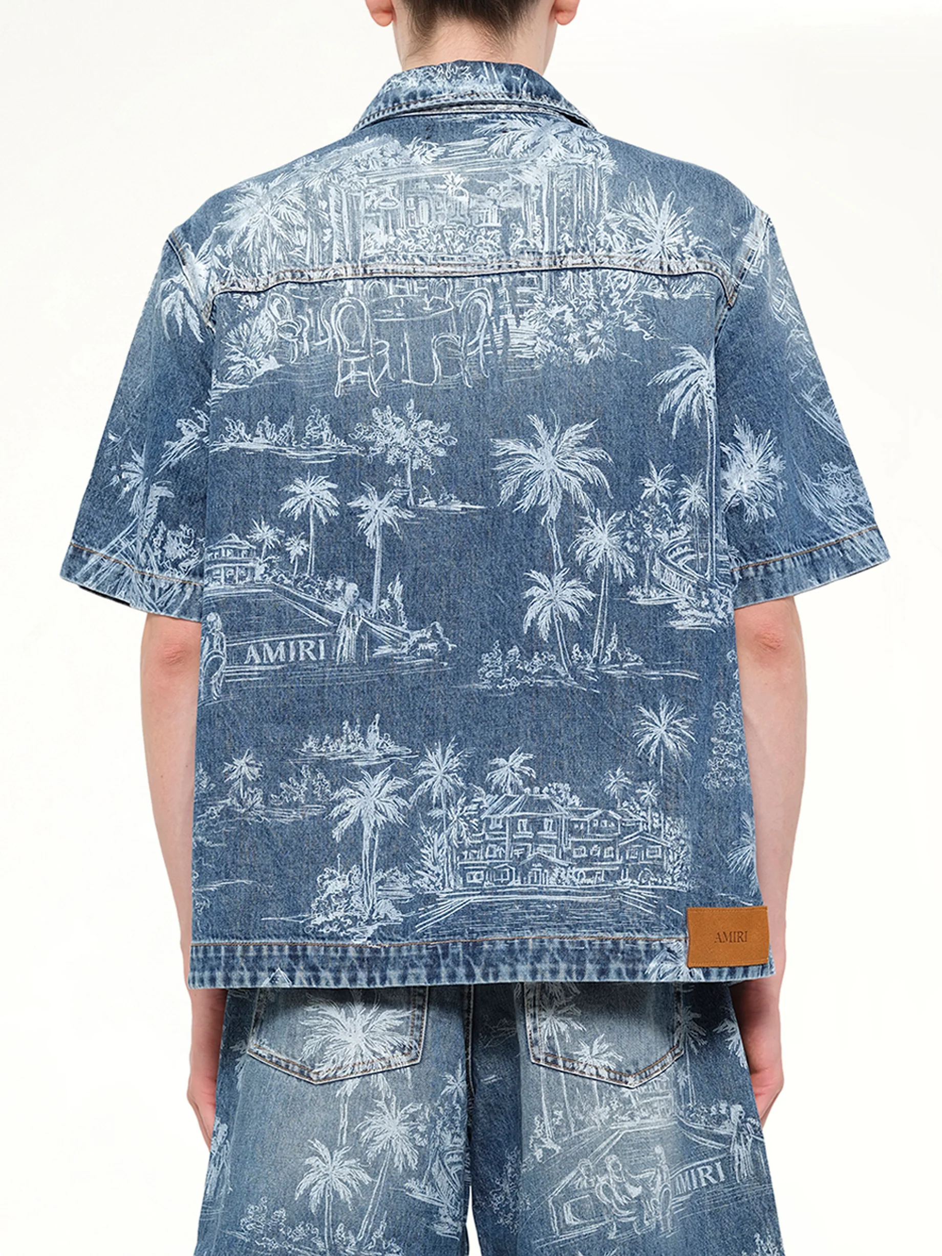 Chateau Palms Denim Shirt in Harbor Indigo - Image 5