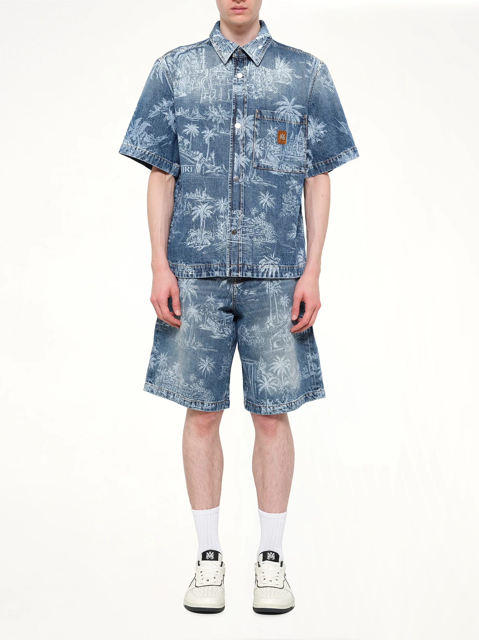 Chateau Palms Denim Shirt in Harbor Indigo - Image 7