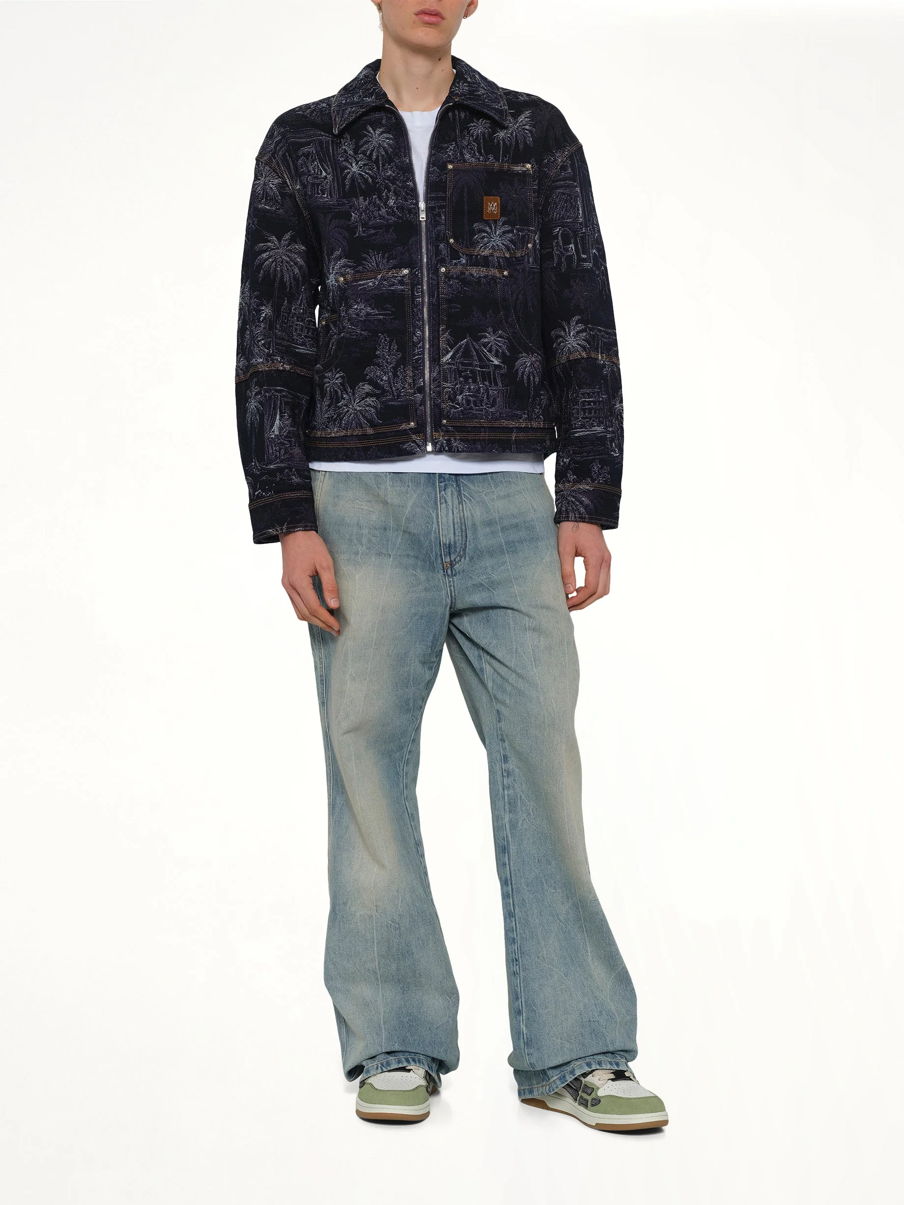 Chateau Palms Jacquard Jacket in Indigo - Image 4