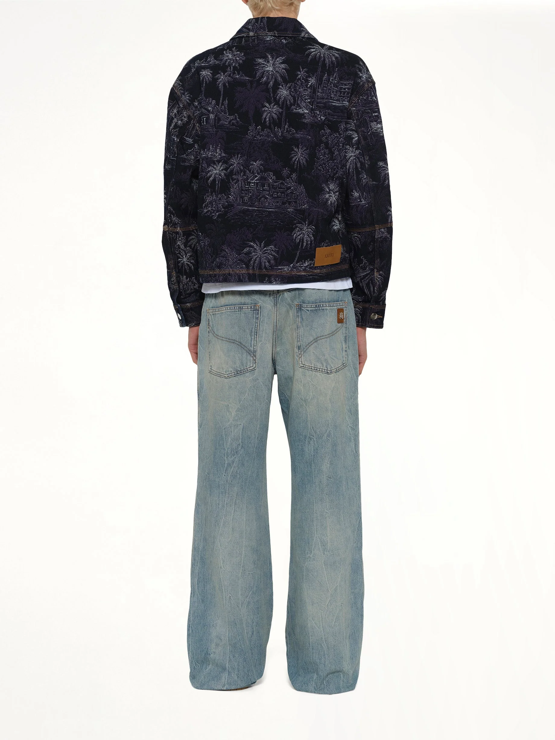 Chateau Palms Jacquard Jacket in Indigo - Image 5