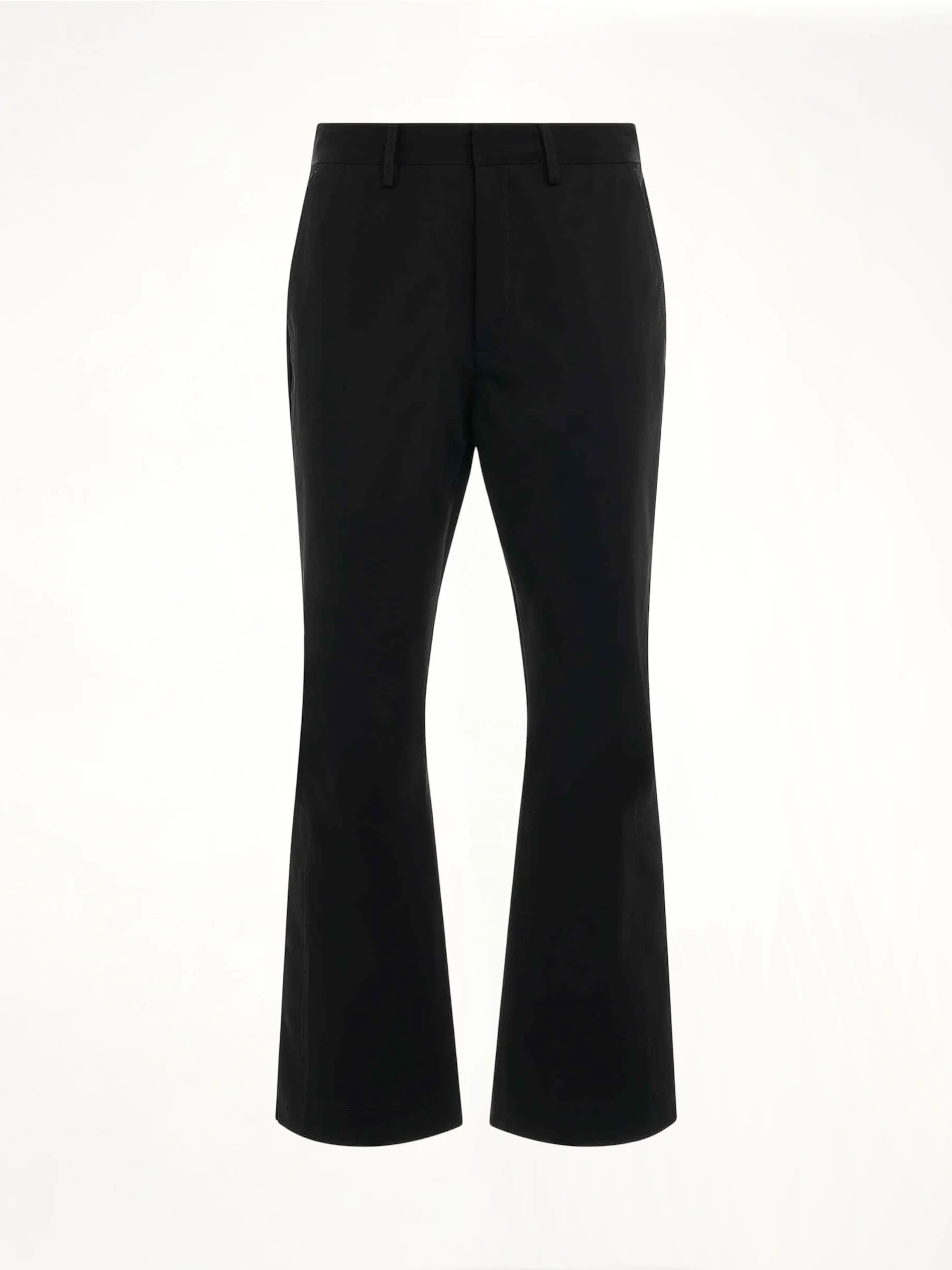Chino Kick Flare Pants in Black