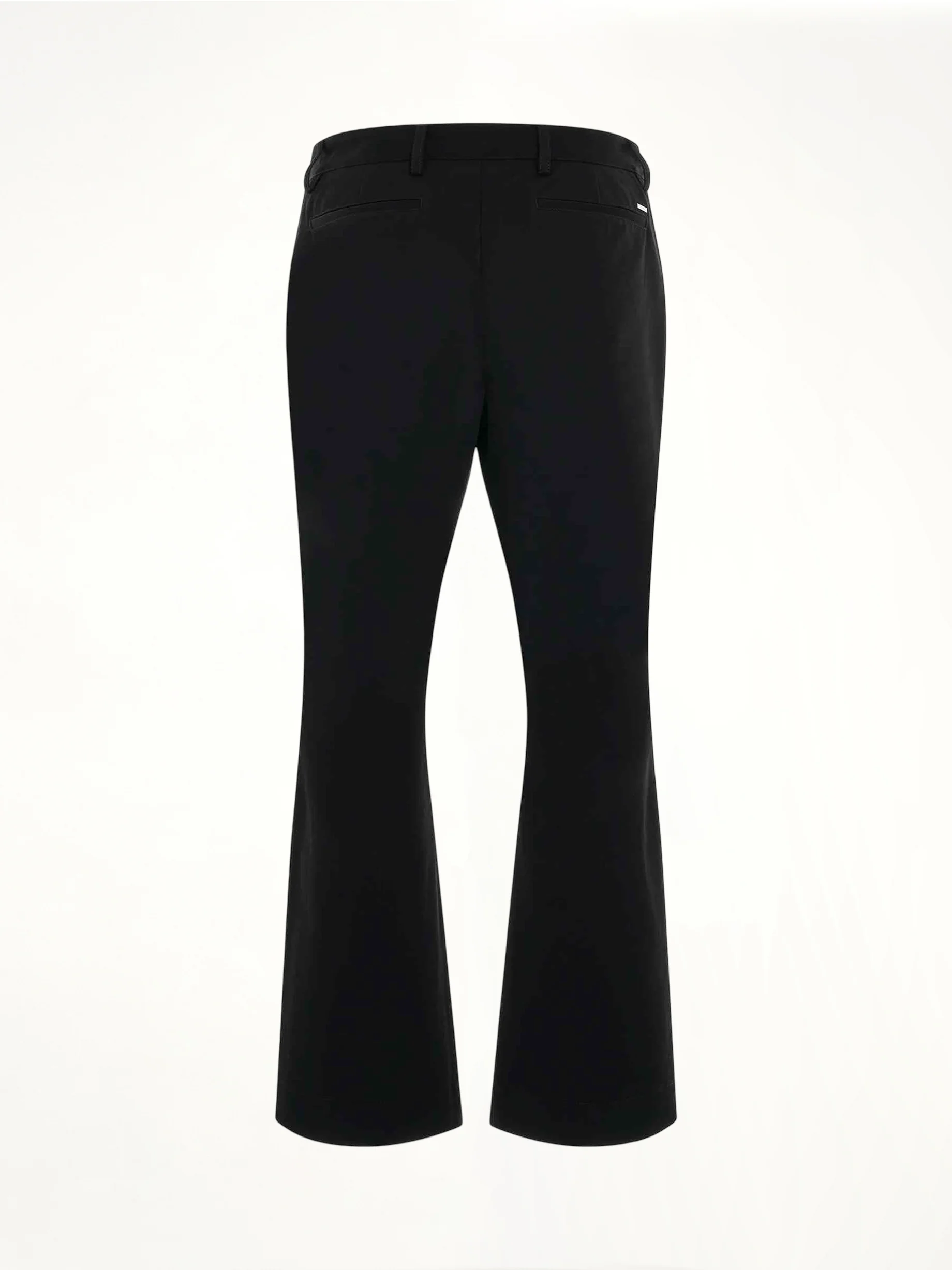 Chino Kick Flare Pants in Black - Image 4