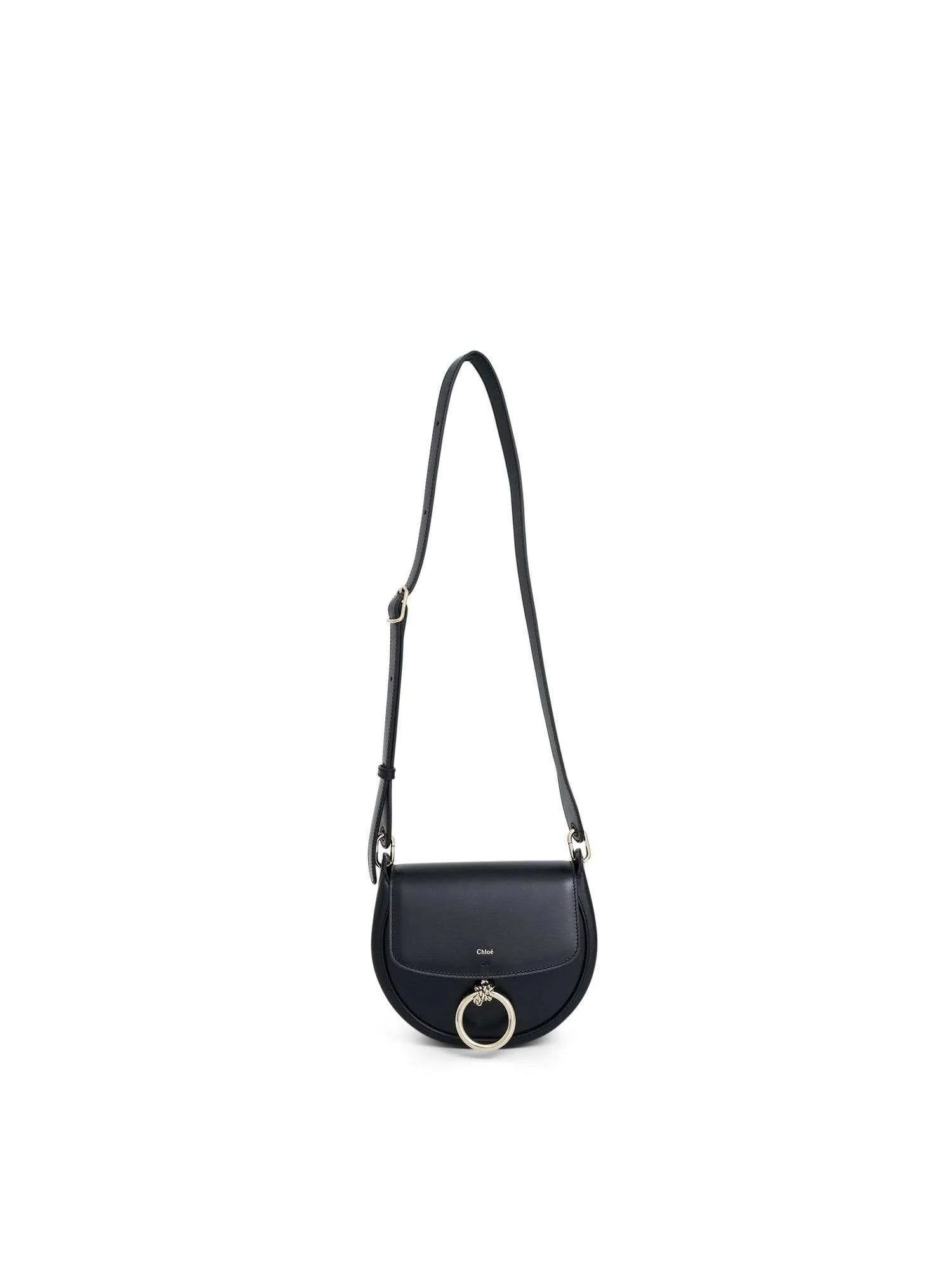 Chloe Arlene Leather Shoulder Bag in Black