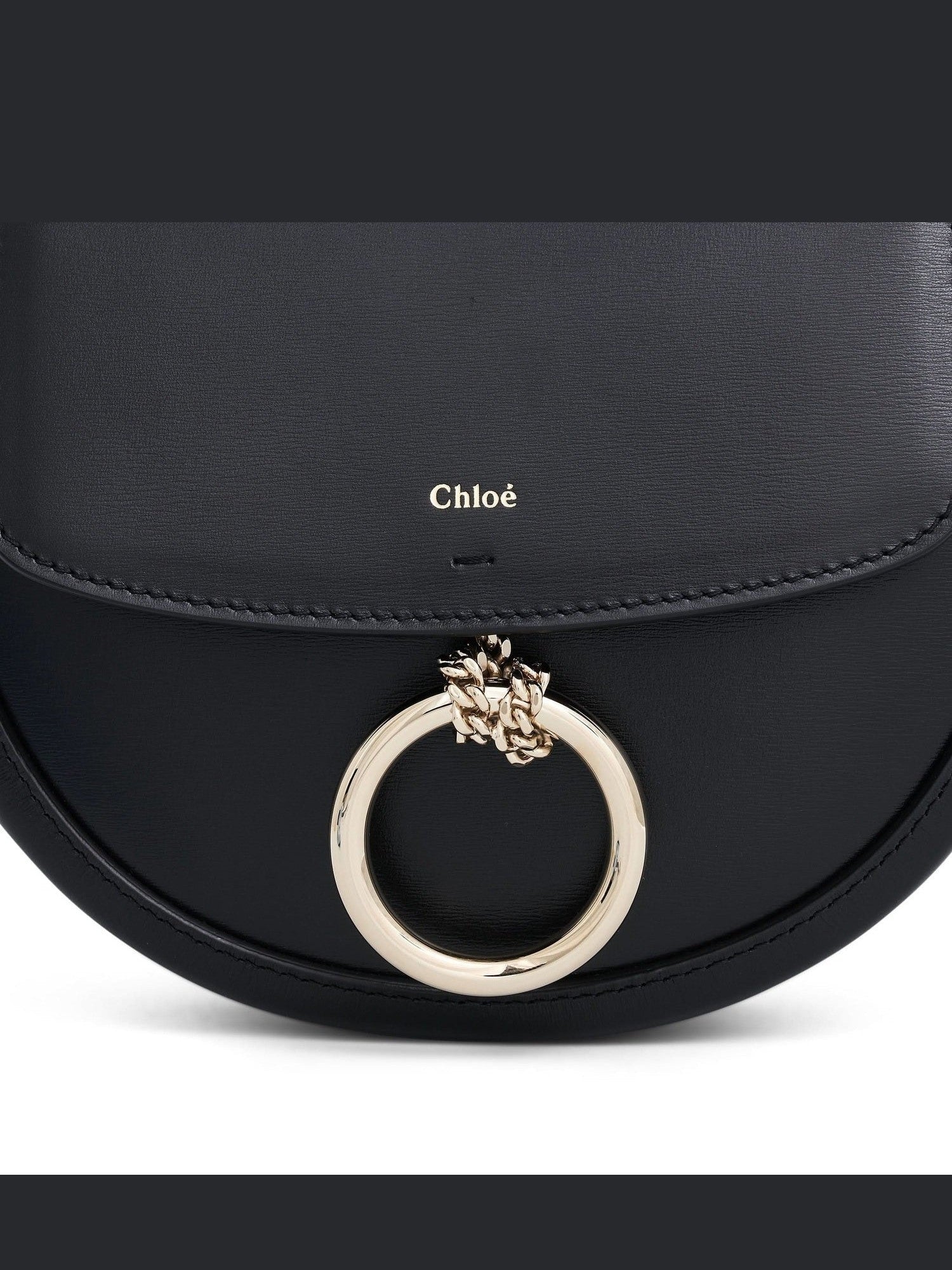 Chloe Arlene Leather Shoulder Bag in Black - Image 6