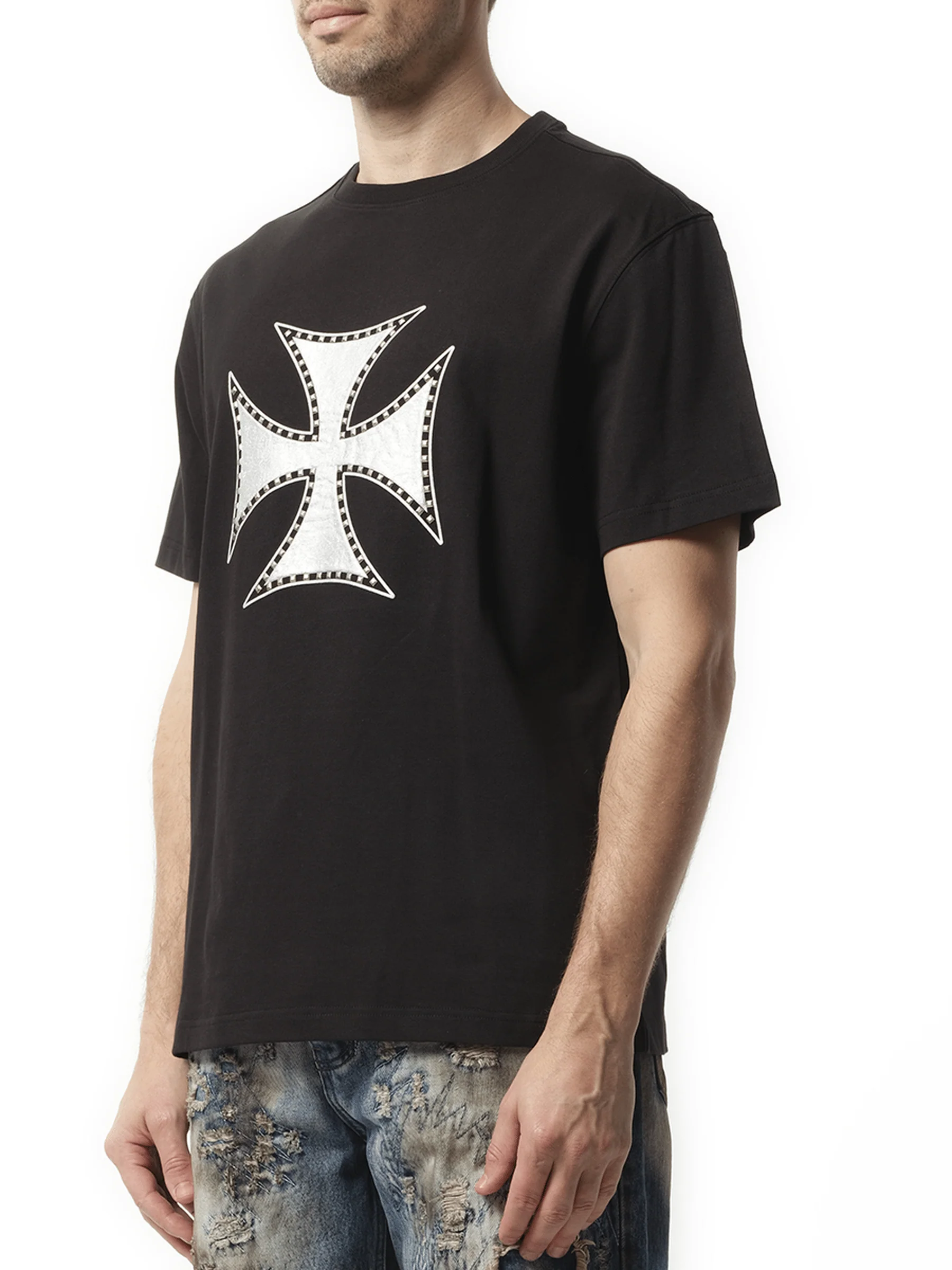Chopper Icon T-Shirt in Black - Image 5