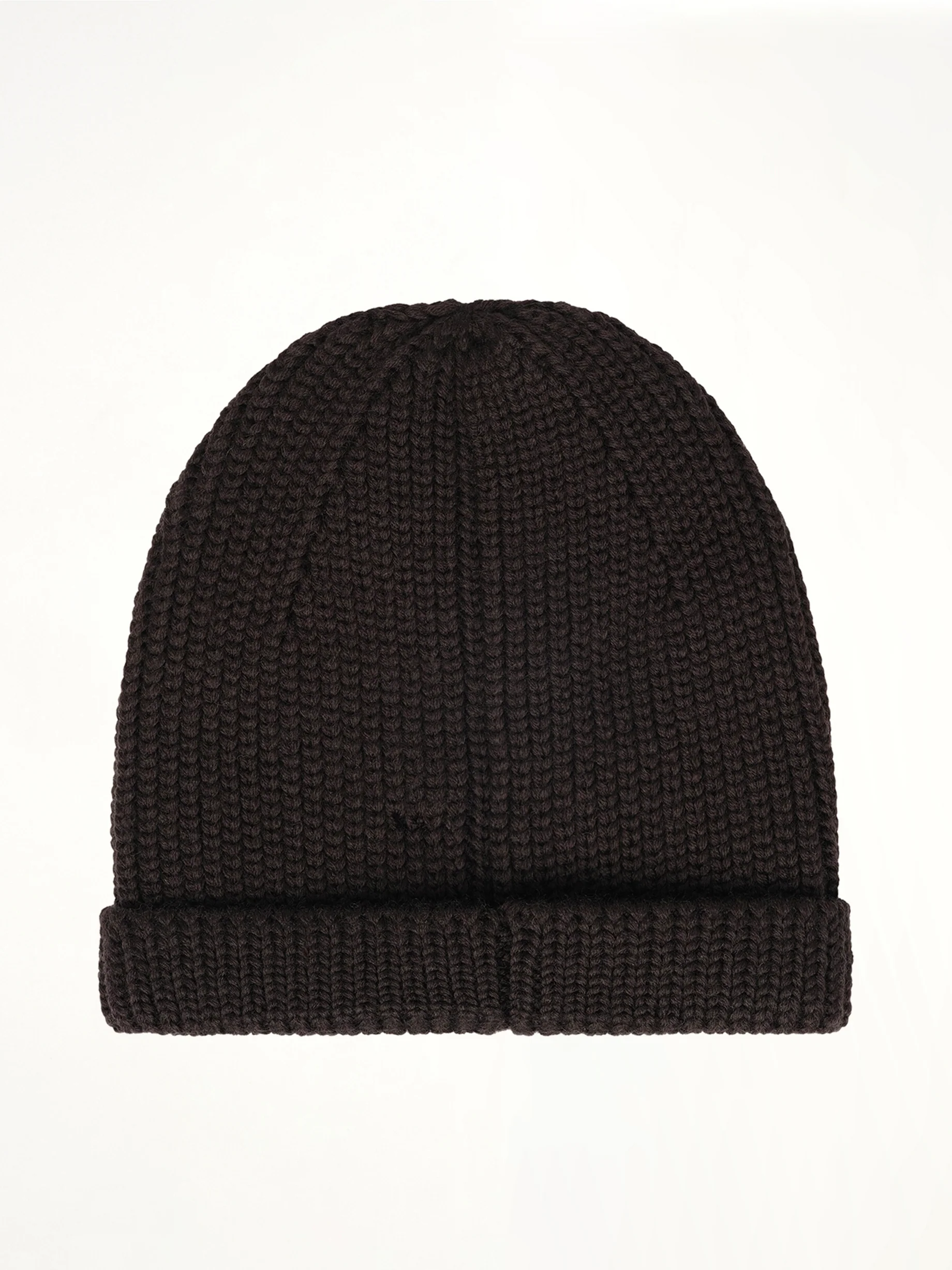 Chunky Knit Beanie in Black - Image 2