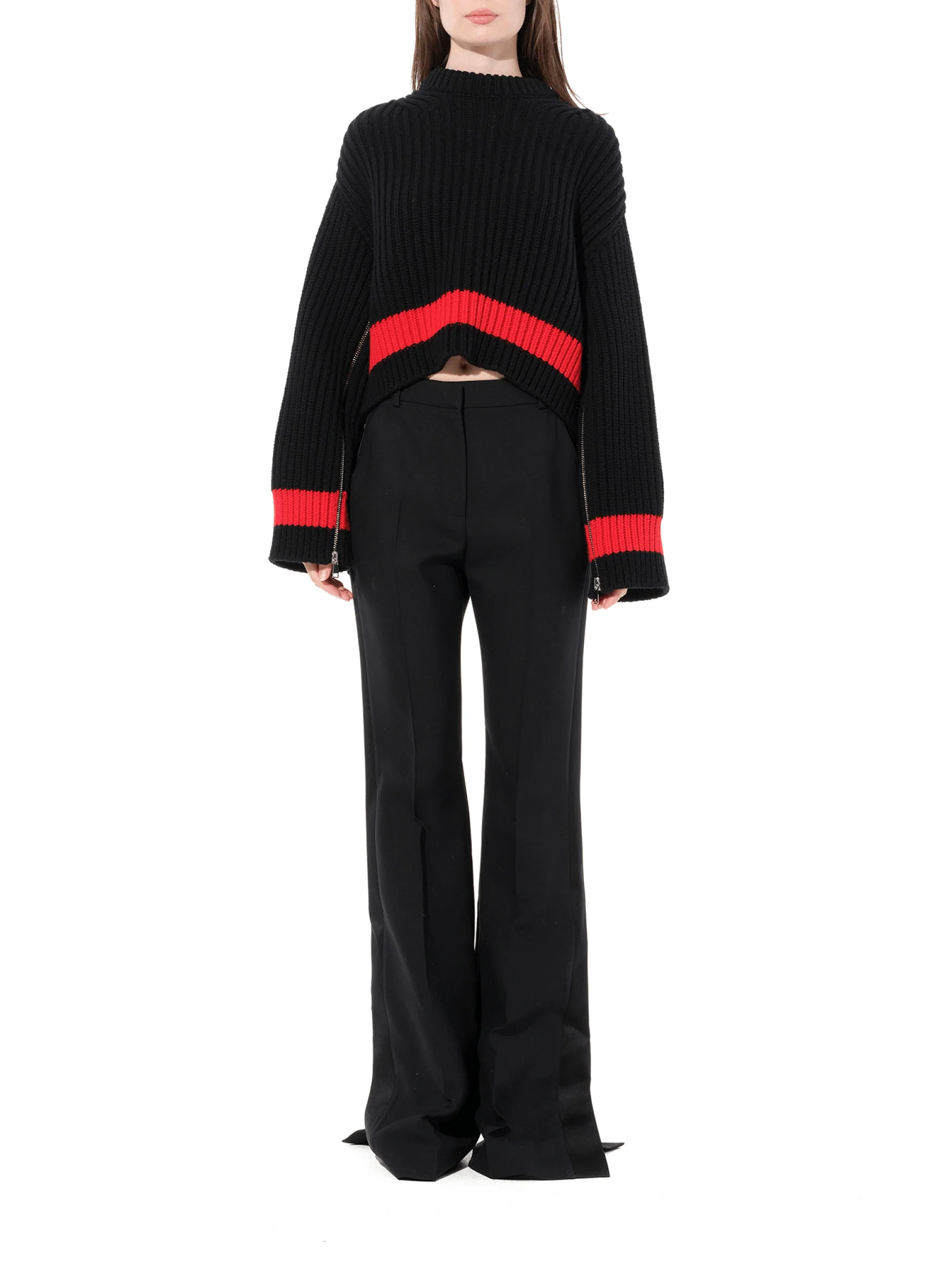 Chunky Rib Knitwear in Black - Image 4