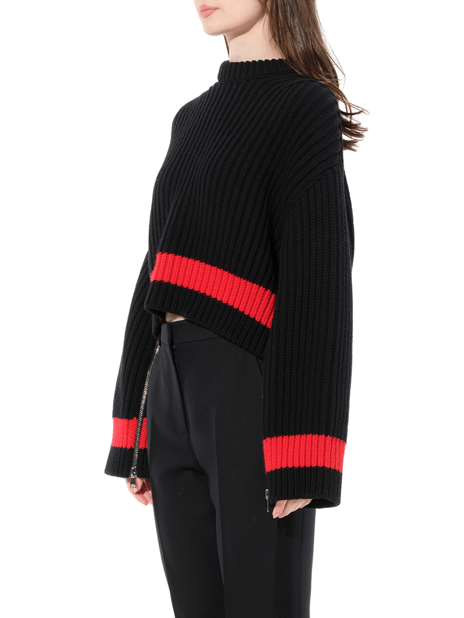 Chunky Rib Knitwear in Black - Image 5