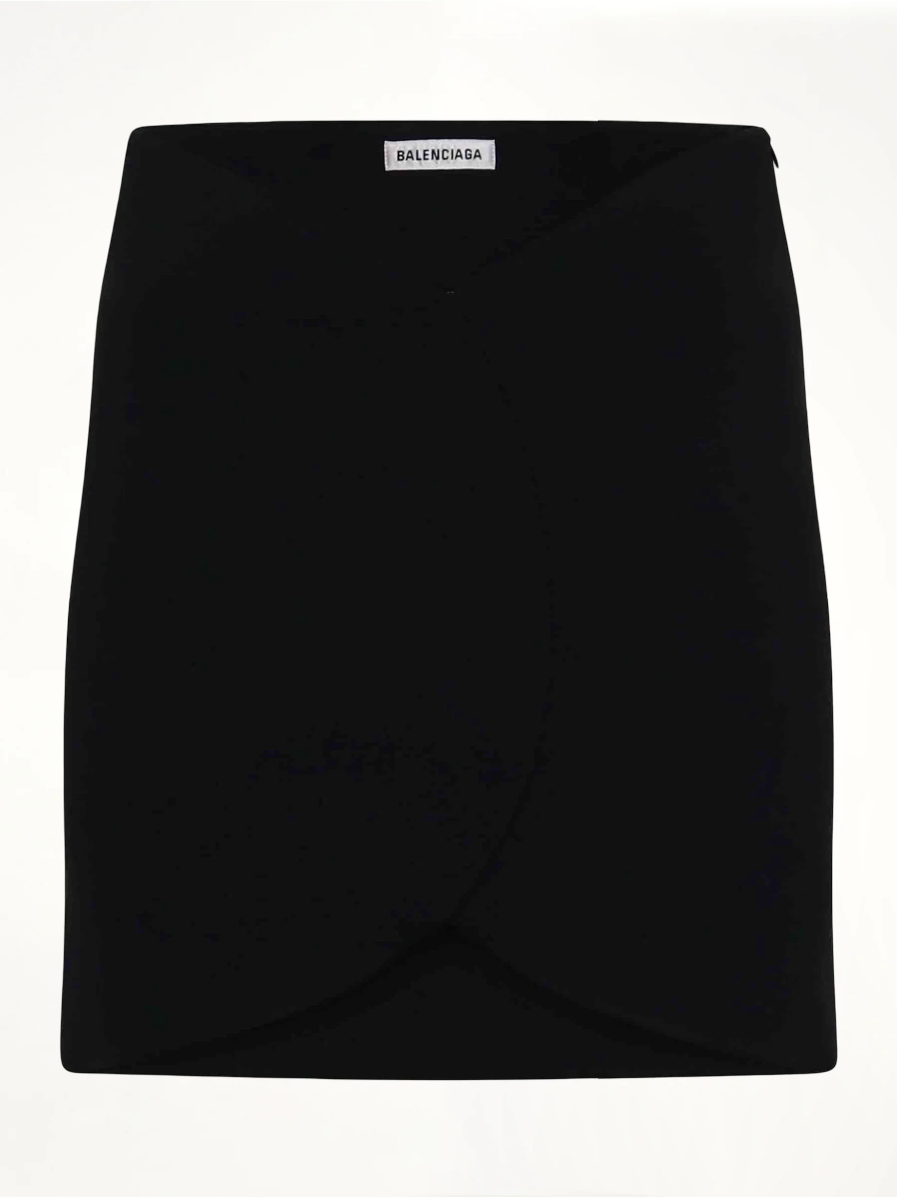 Circle Mini Skirt in Black