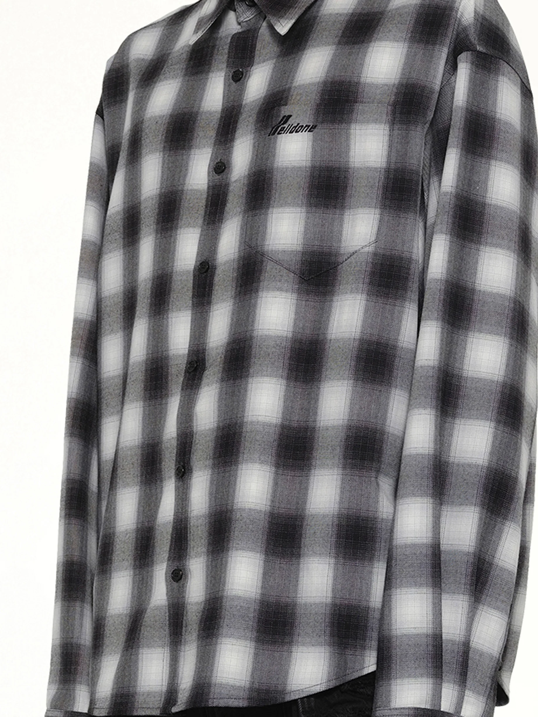 City Cherckered T-Shirt in Black - Image 6