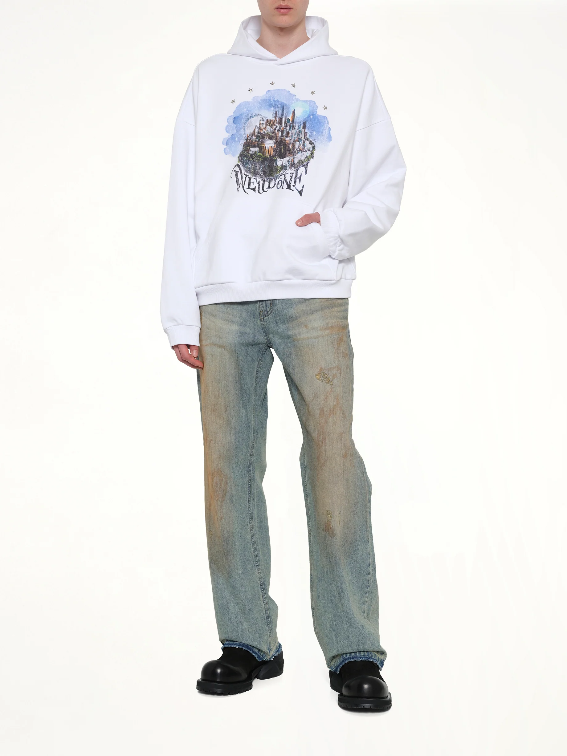City Hoodie in White - Image 4
