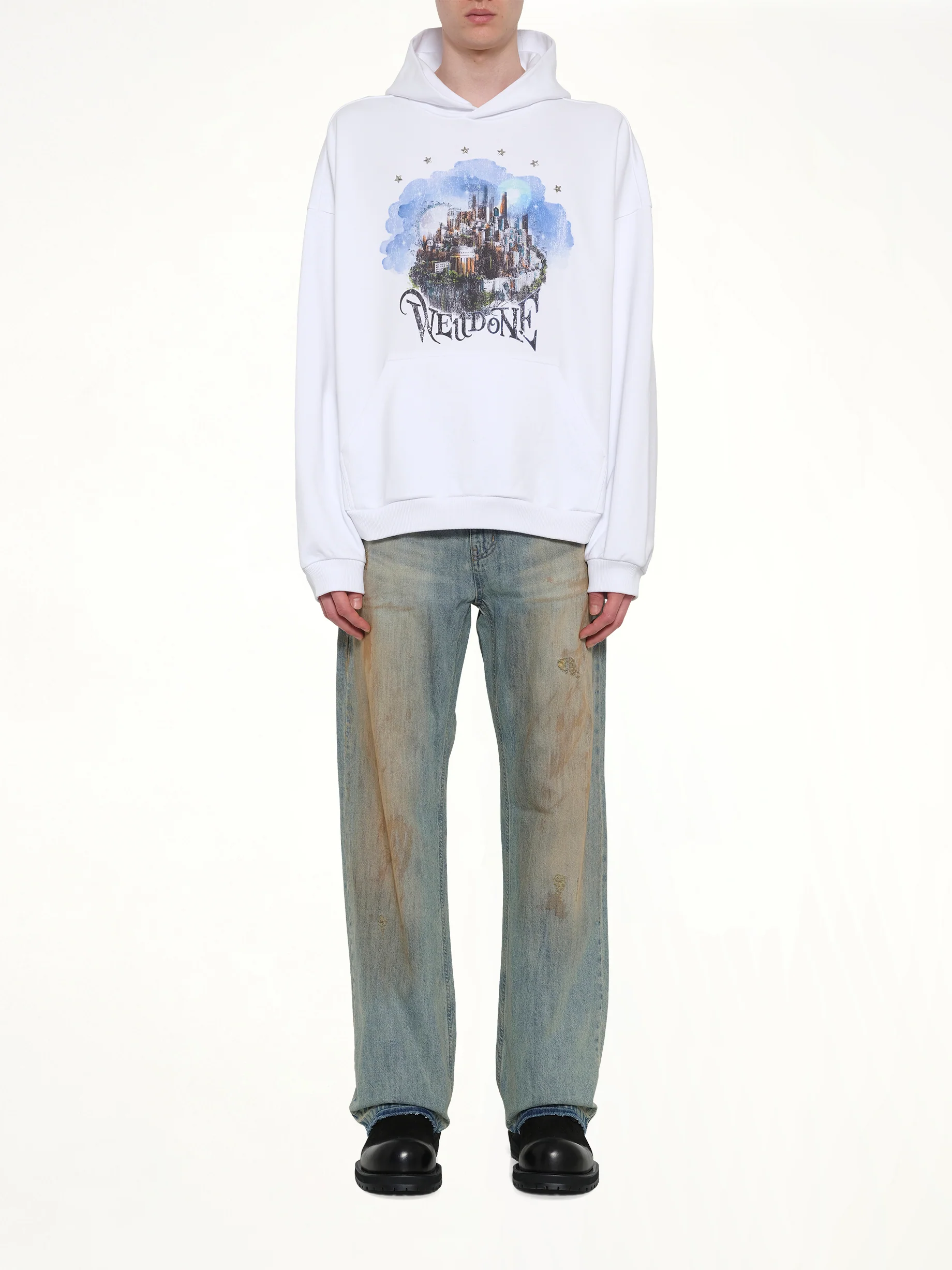 City Hoodie in White - Image 7