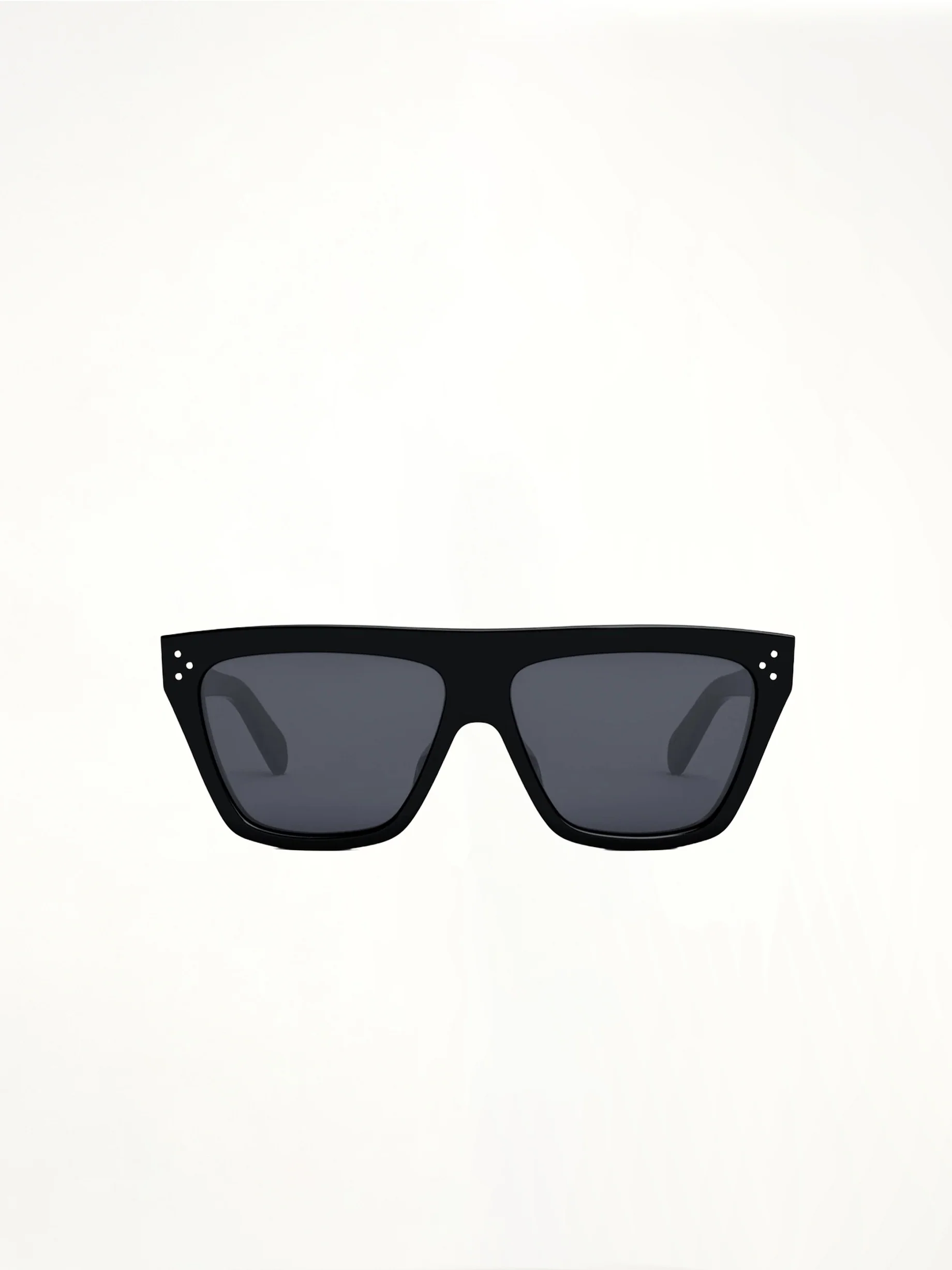 CL40256I Oversized D-Frame Sunglasses in Black