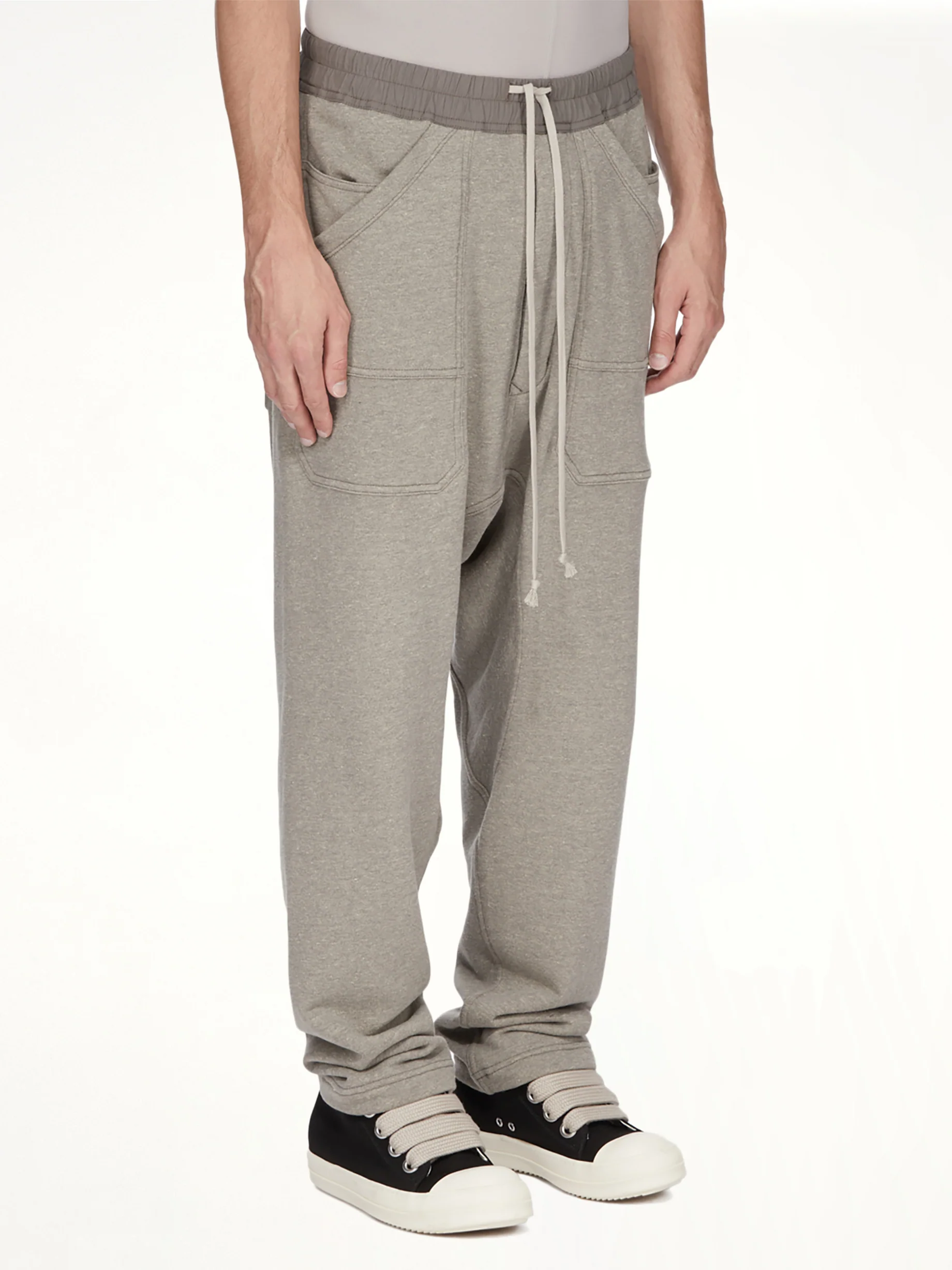 Classic Cargo Drawstring in Grey Melange - Image 3