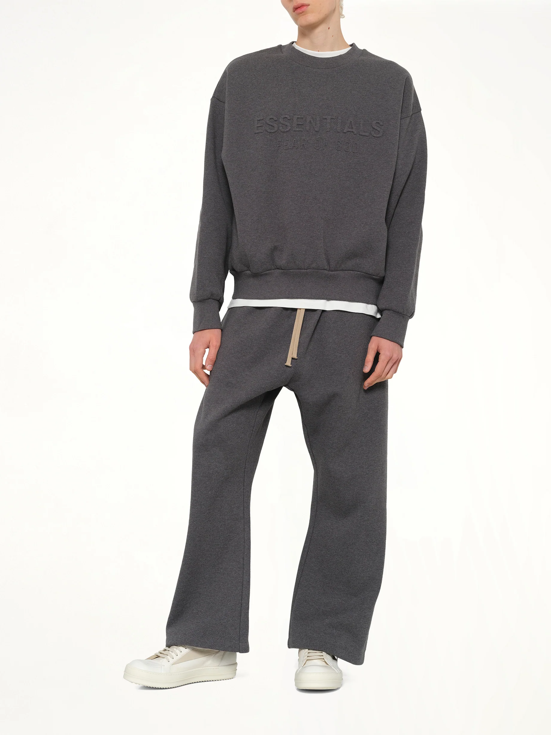 Classic Crewneck Sweatshirt in Charcoal Heather - Image 4
