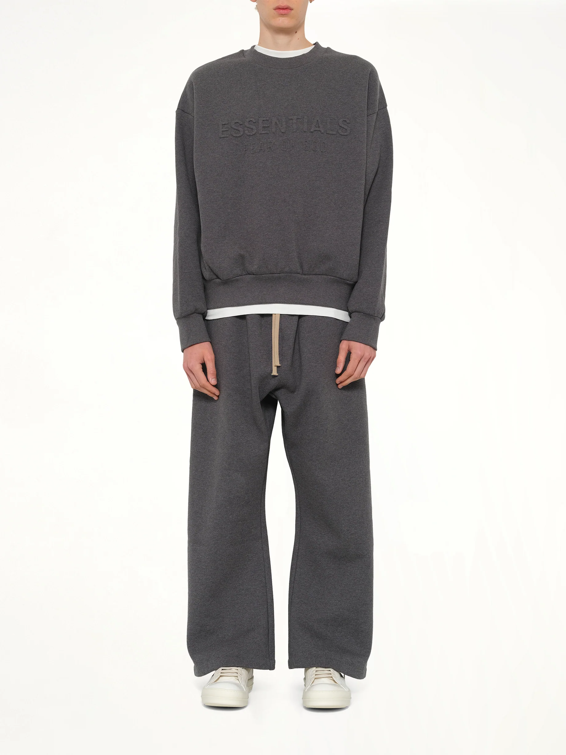Classic Crewneck Sweatshirt in Charcoal Heather - Image 7