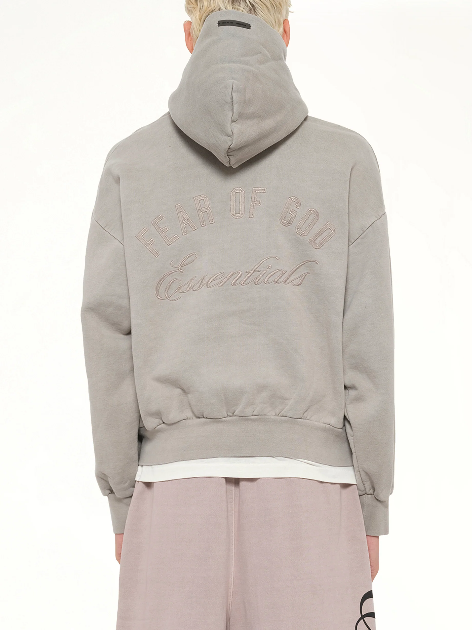 Classic Full Zip Hoodie in Smoke Grey - Image 5