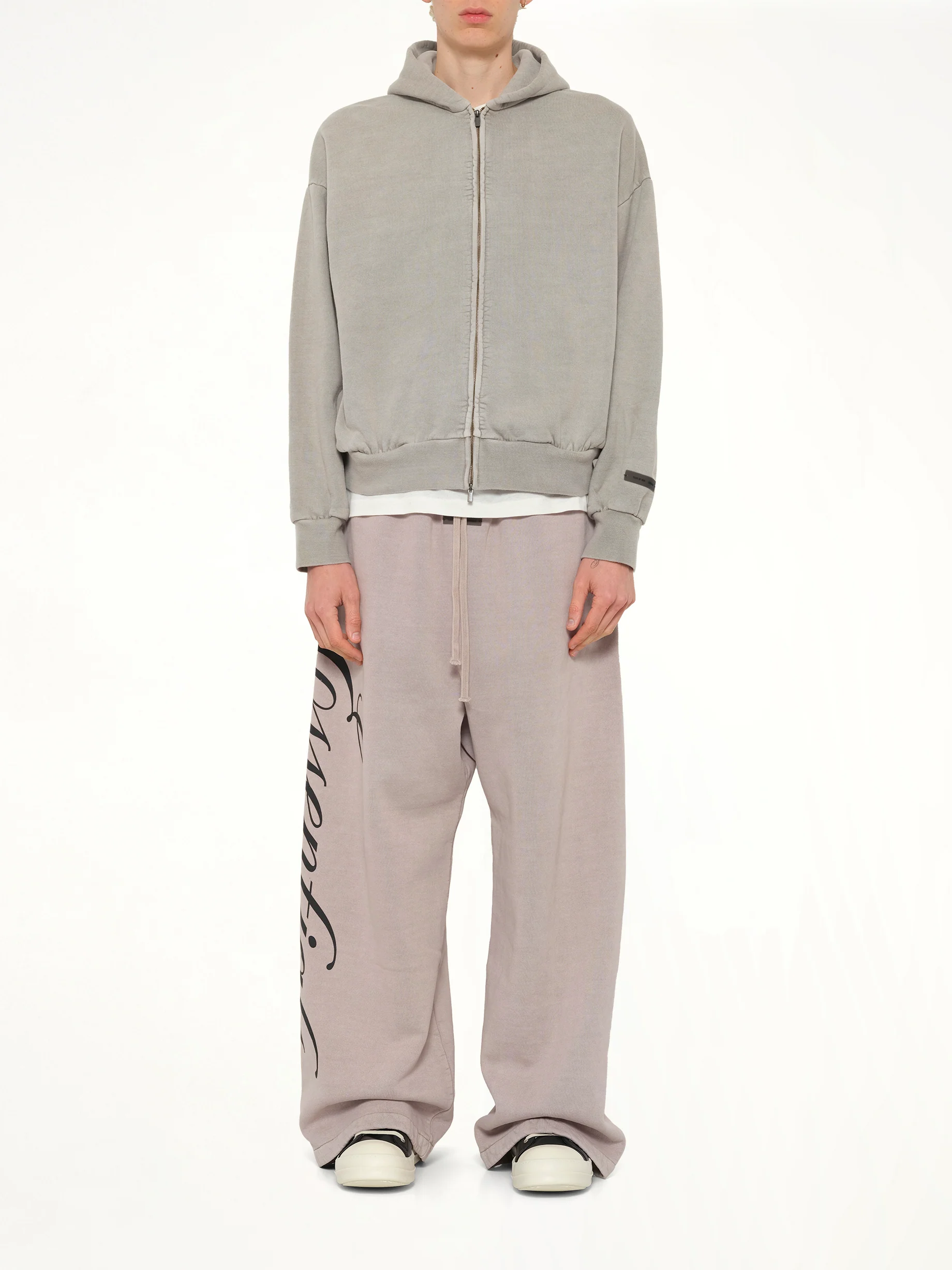 Classic Full Zip Hoodie in Smoke Grey - Image 7