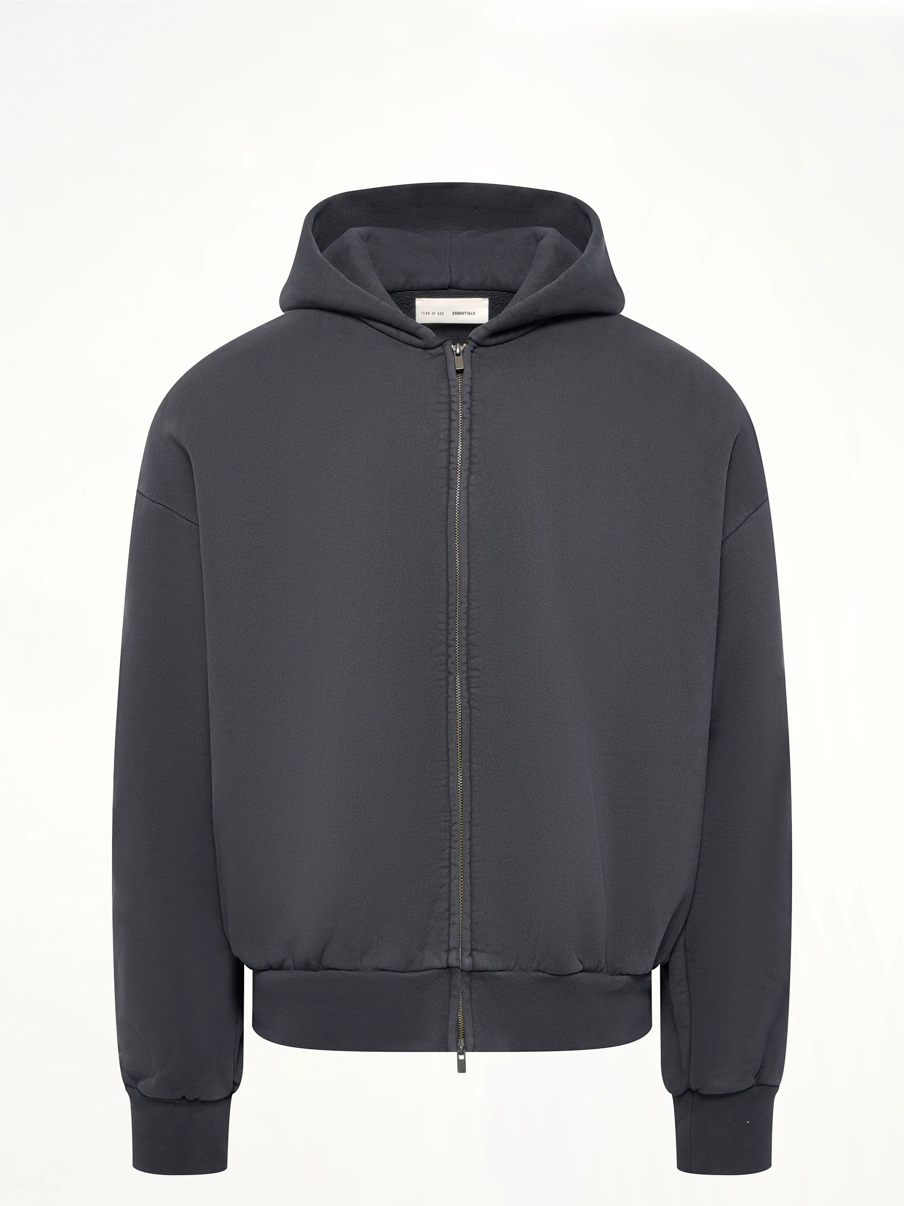 Classic Full Zip Hoodie in Vintage Black - Image 2