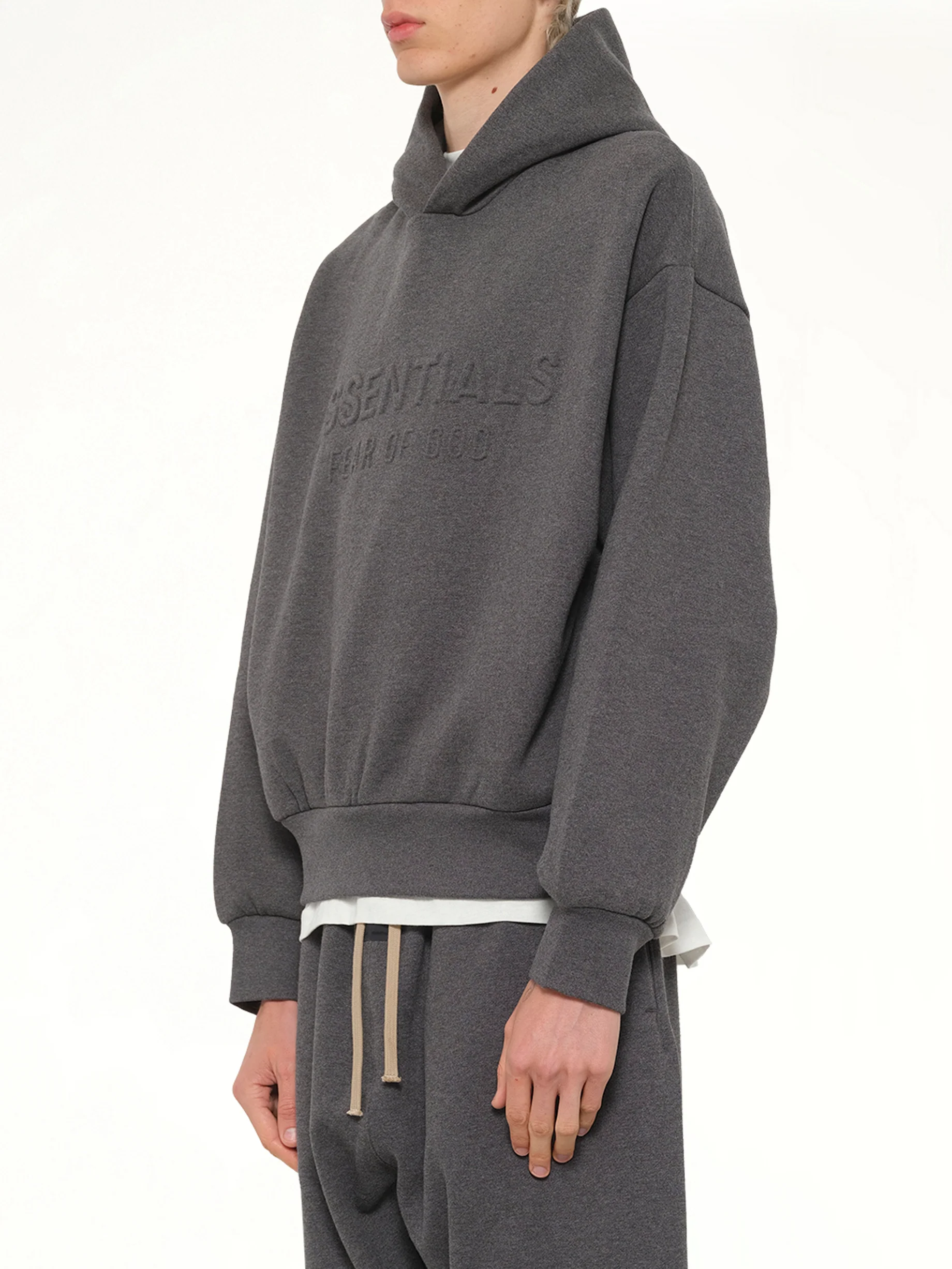 Classic Hoodie in Charcoal Heather - Image 3