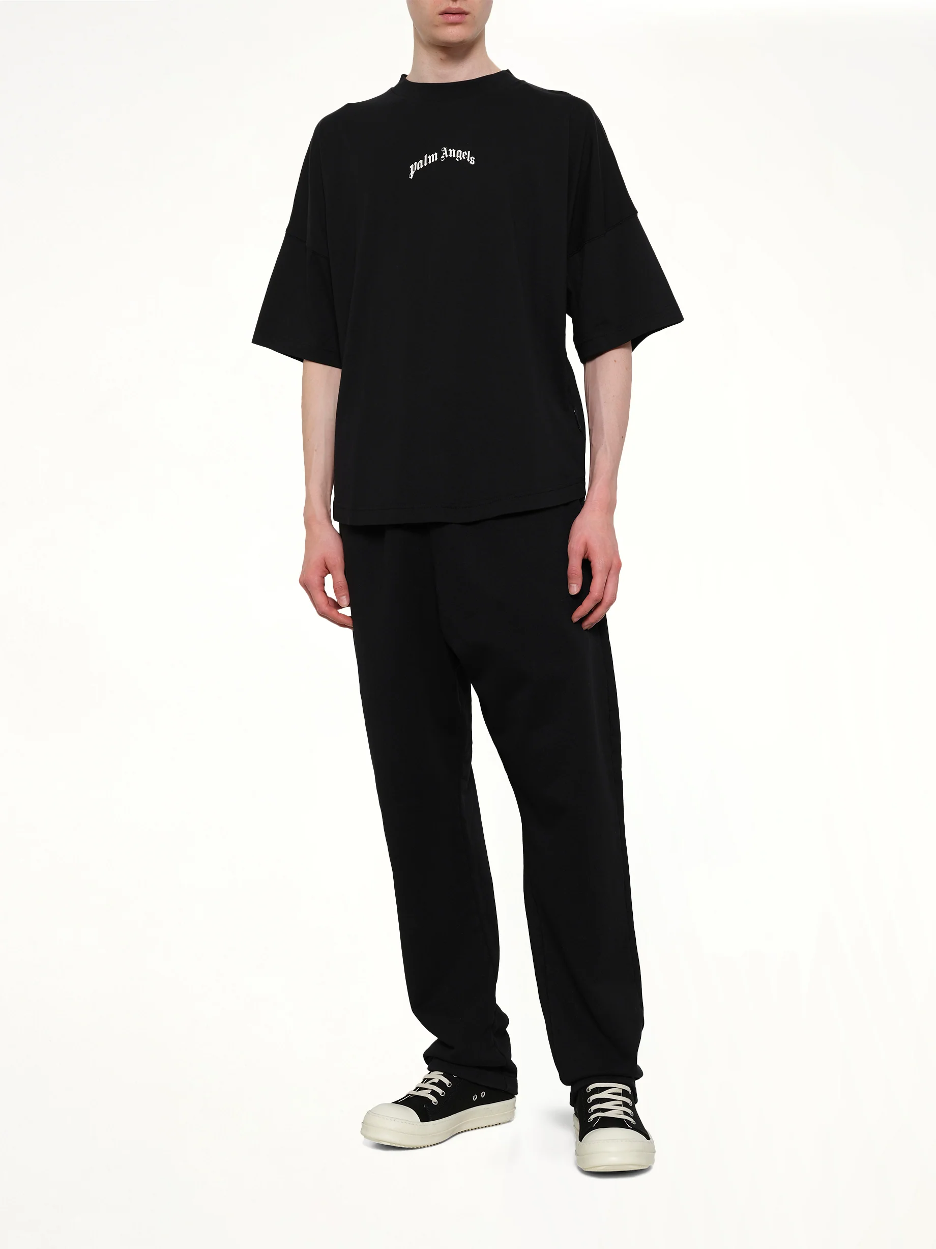 Classic Logo Over T-Shirt in Black/Off White - Image 4