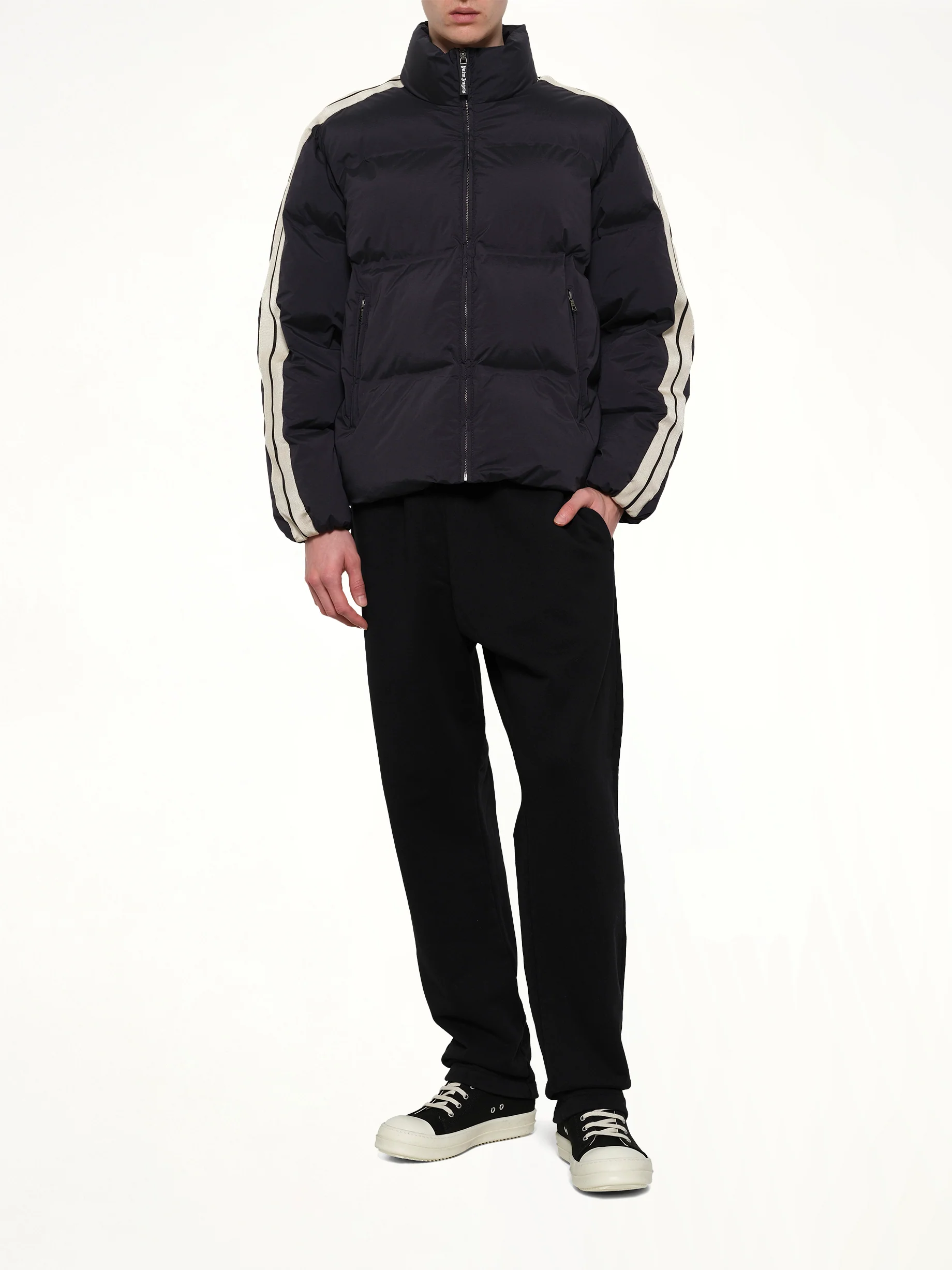 Classic Logo Track Down Jacket in Black/Tofu - Image 4