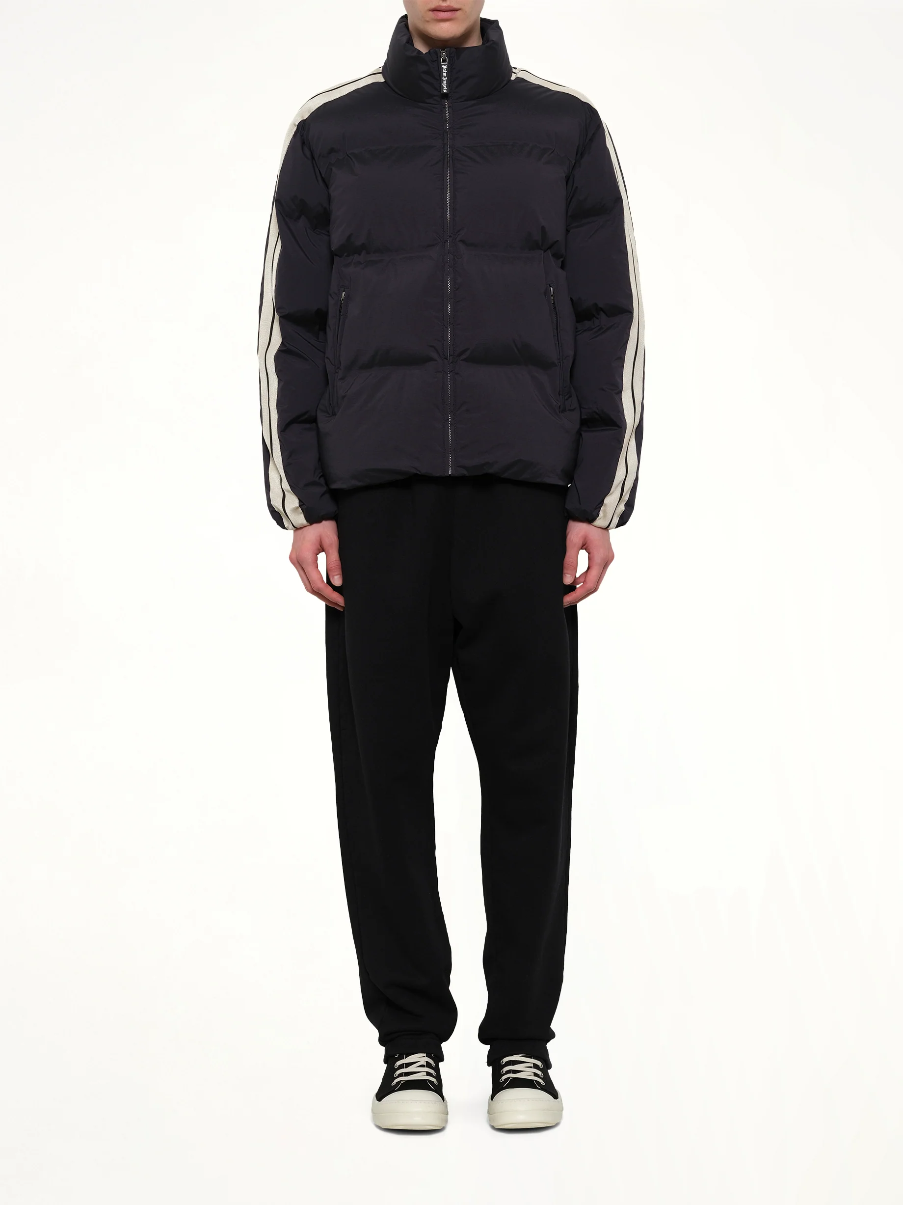 Classic Logo Track Down Jacket in Black/Tofu - Image 7