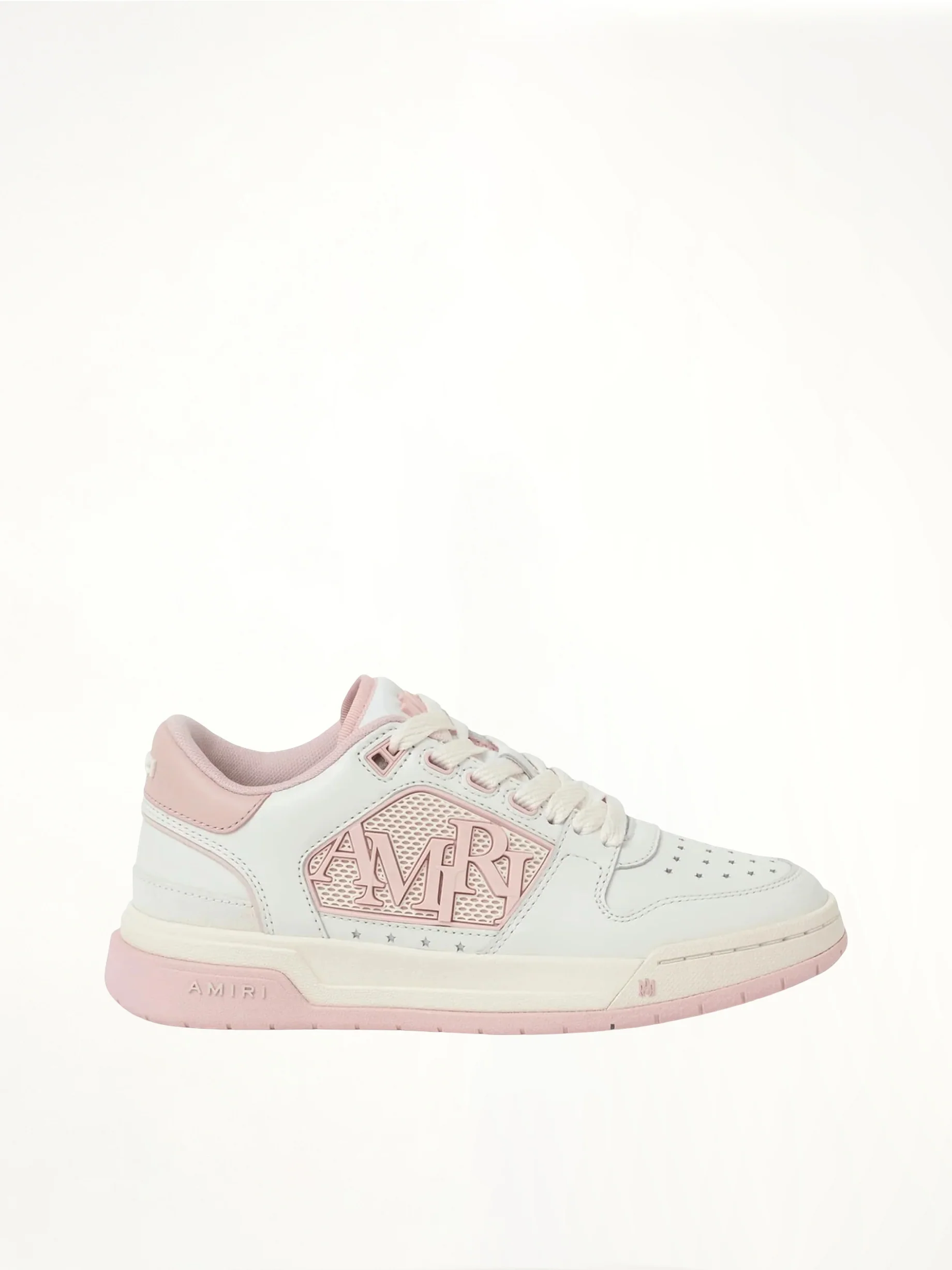 Classic Low Sneaker in White/Pink