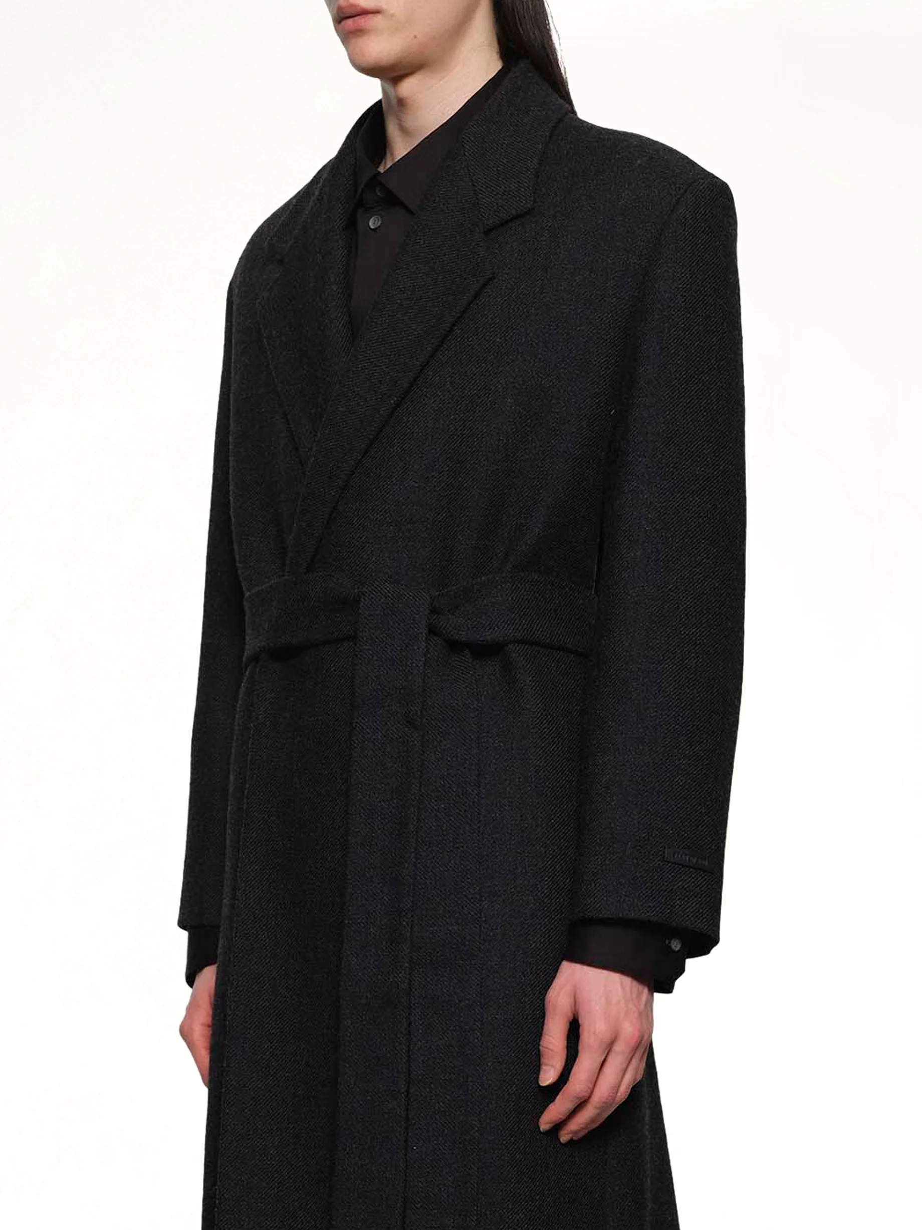 Classic Overcoat in Black - Image 3