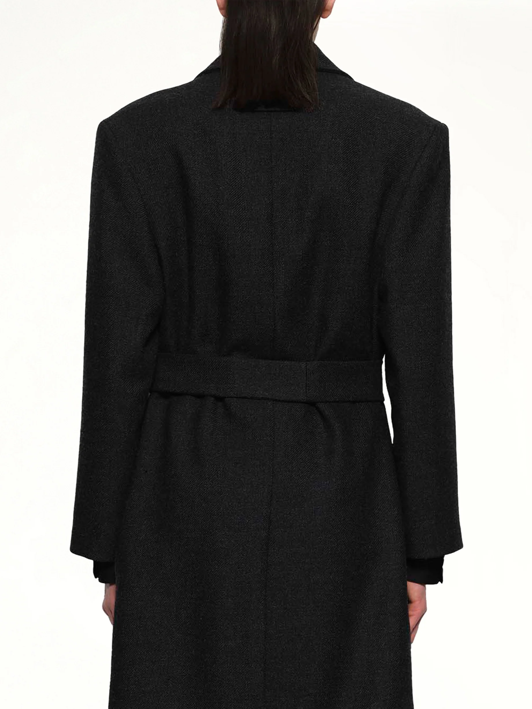 Classic Overcoat in Black - Image 5
