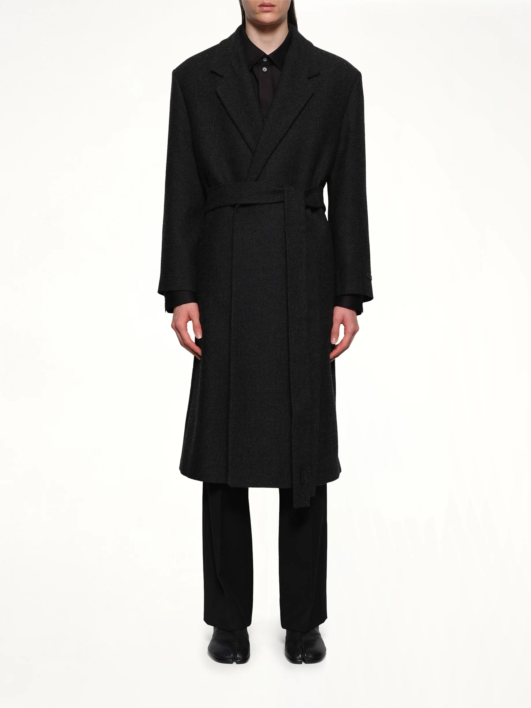 Classic Overcoat in Black - Image 7