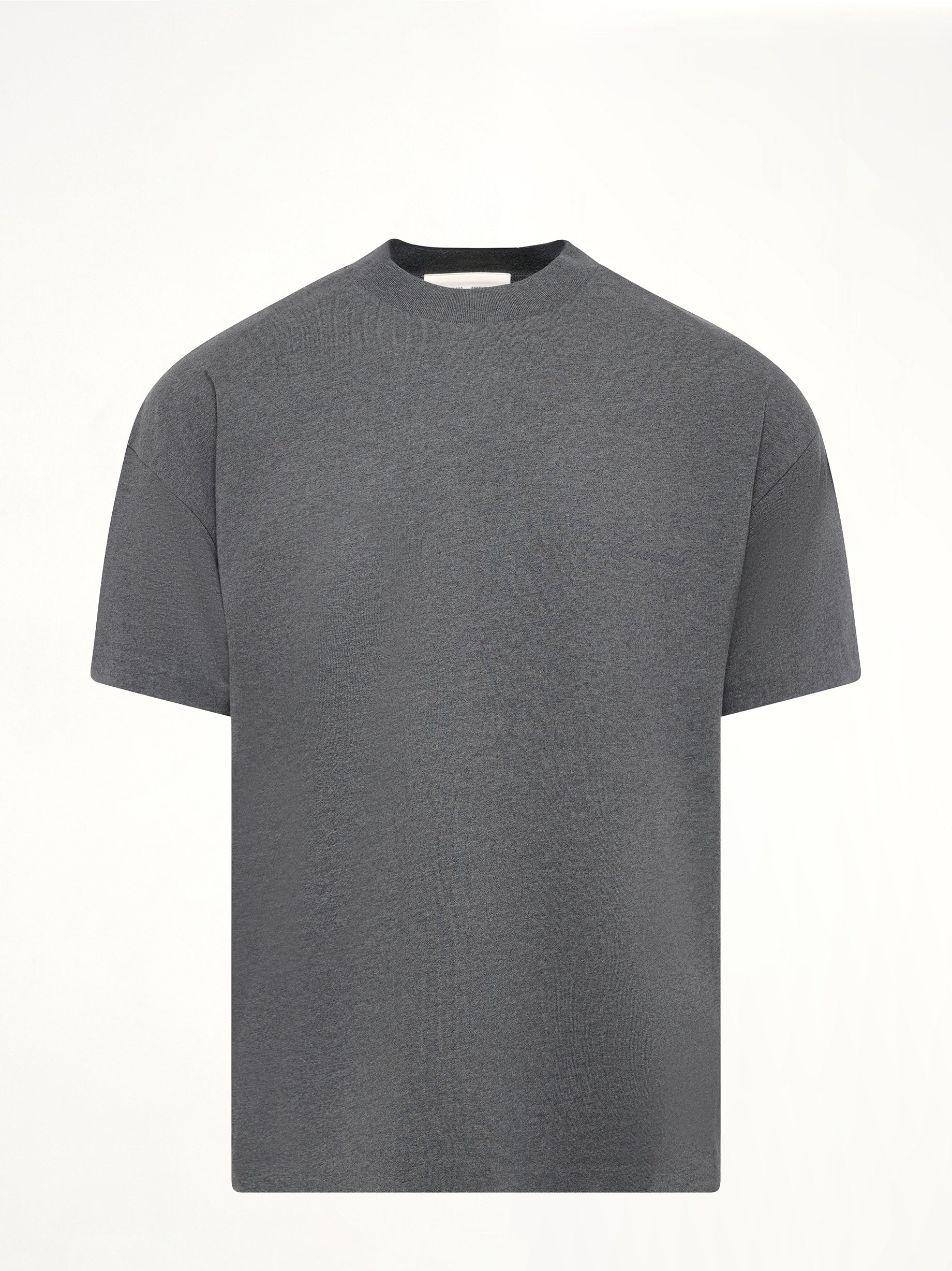 Classic Short Sleeve T-Shirt in Charcoal Heather - Image 2