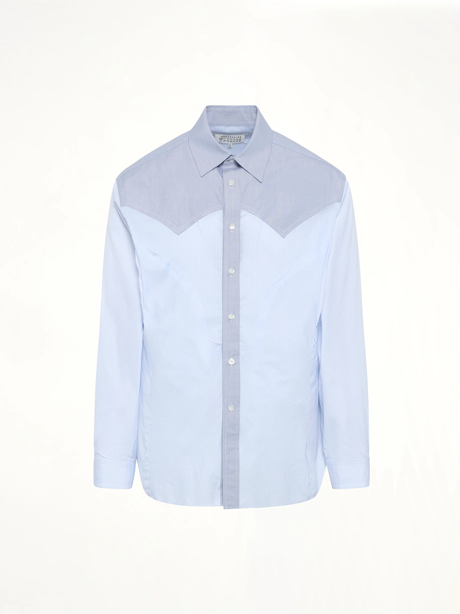 Classic Stripe Shirt in Azure - Image 2