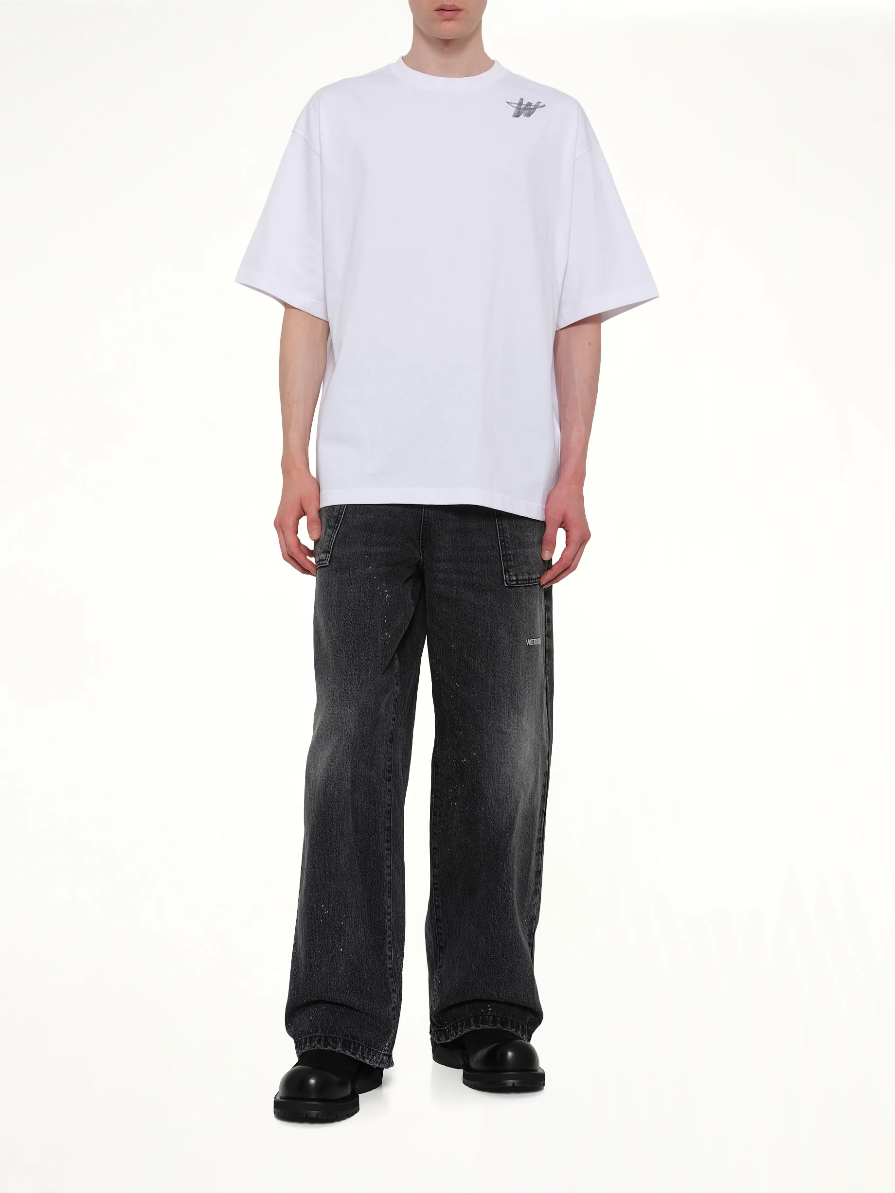 Classic WD Logo T-Shirt in White - Image 4