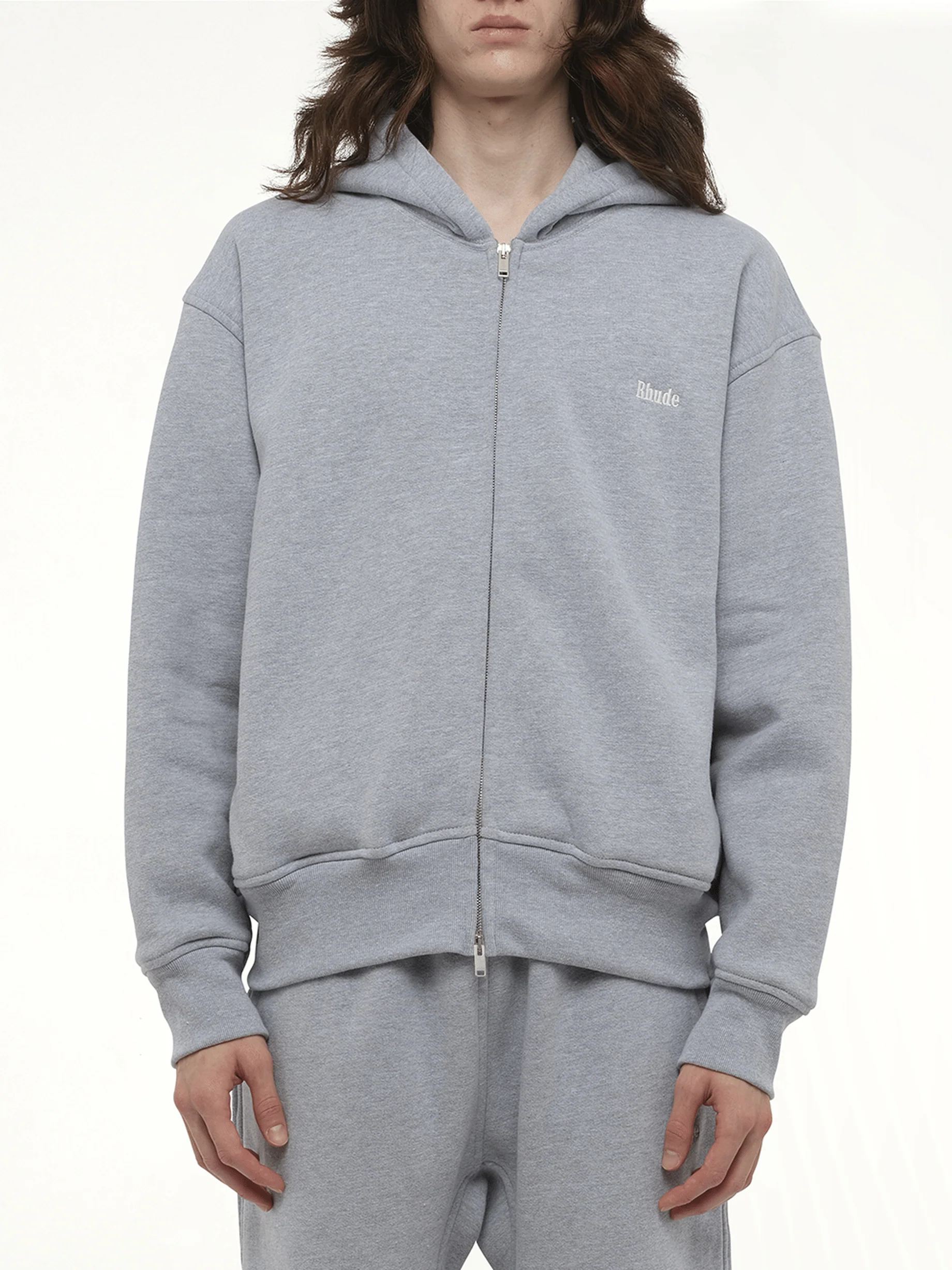 Classique Full-Zip Hoodie in Heather Gray