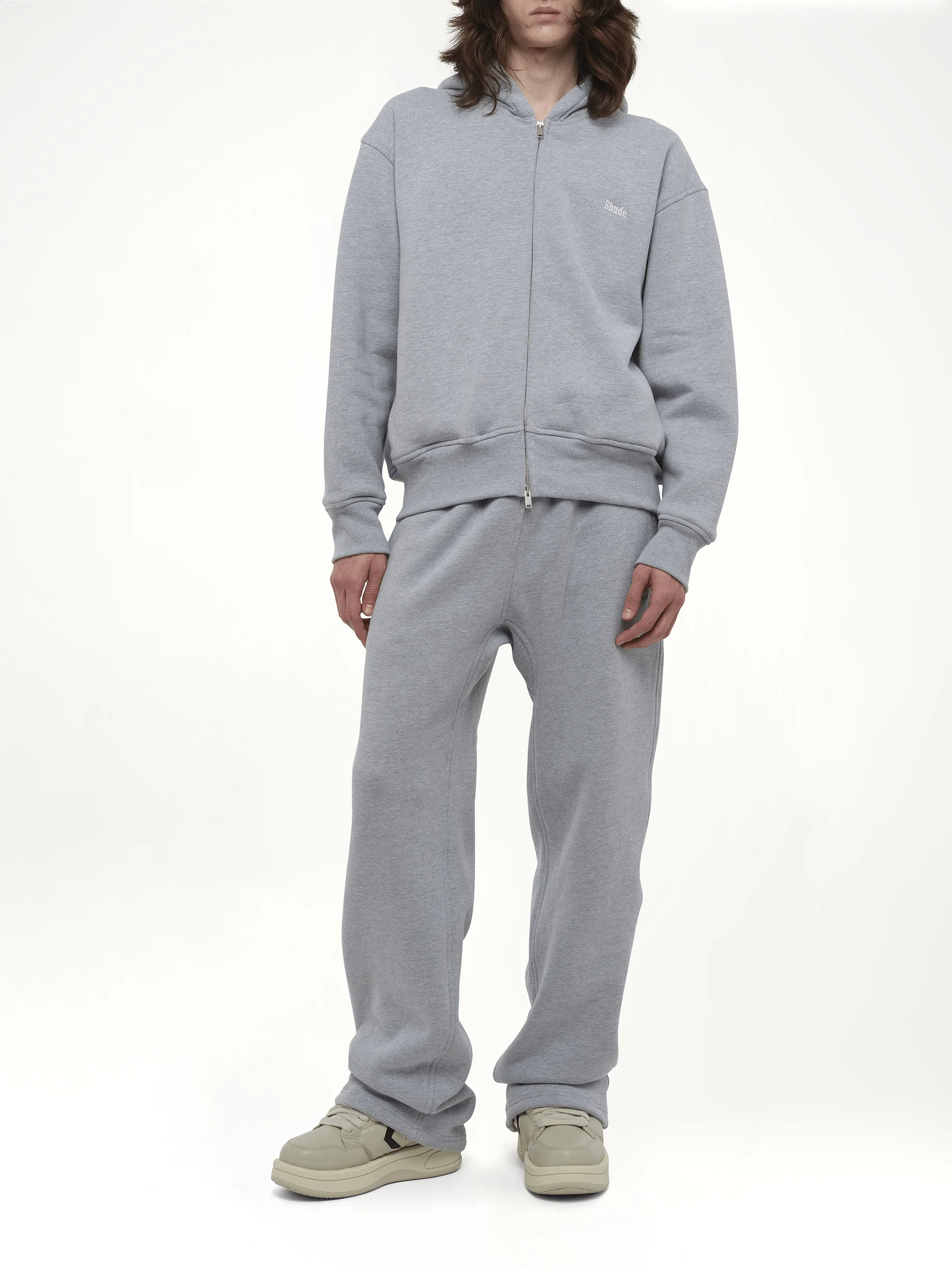 Classique Full-Zip Hoodie in Heather Gray - Image 4