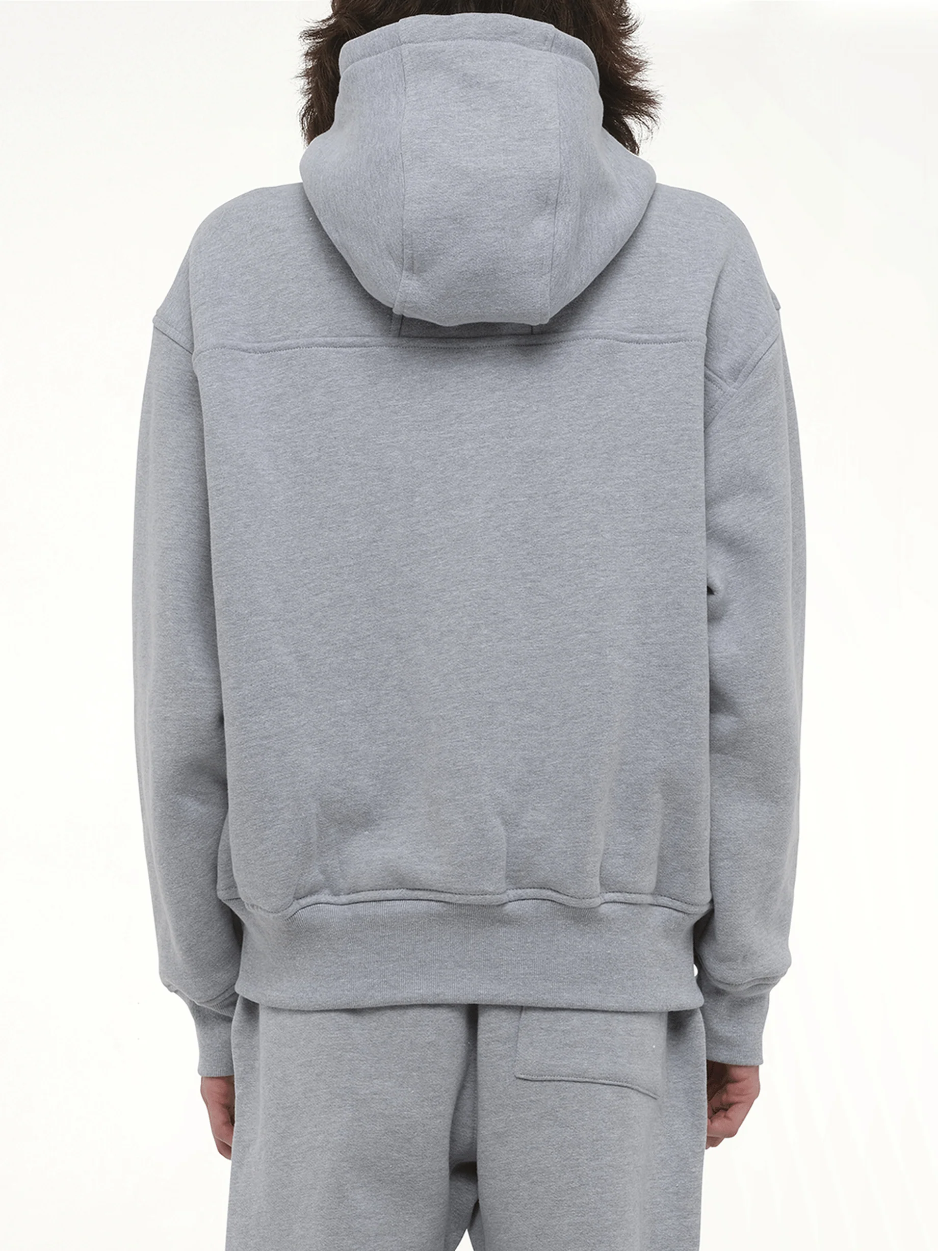 Classique Full-Zip Hoodie in Heather Gray - Image 6