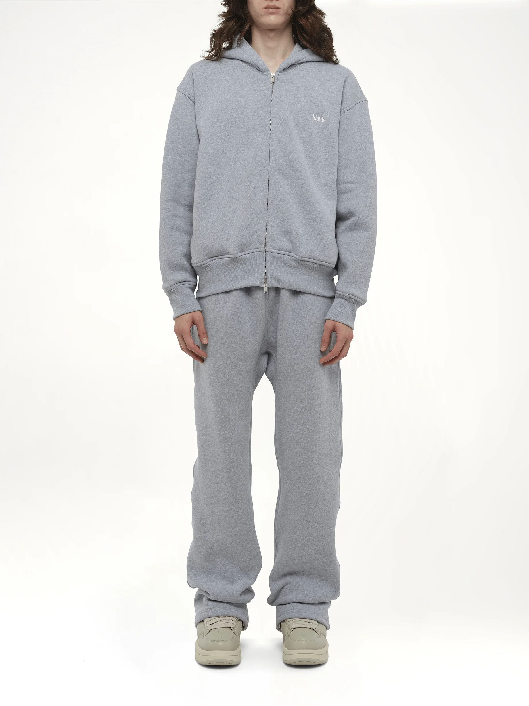 Classique Full-Zip Hoodie in Heather Gray - Image 7